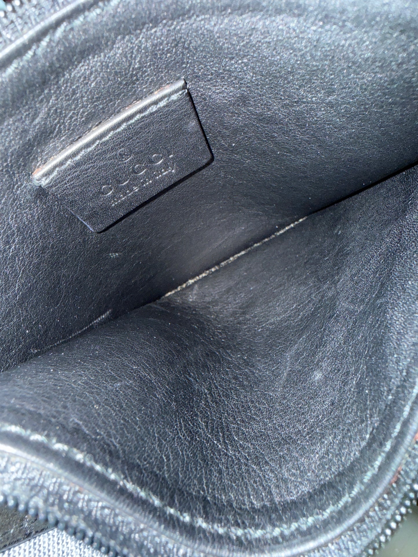 Gucci Monogram Suede Hobo Bag