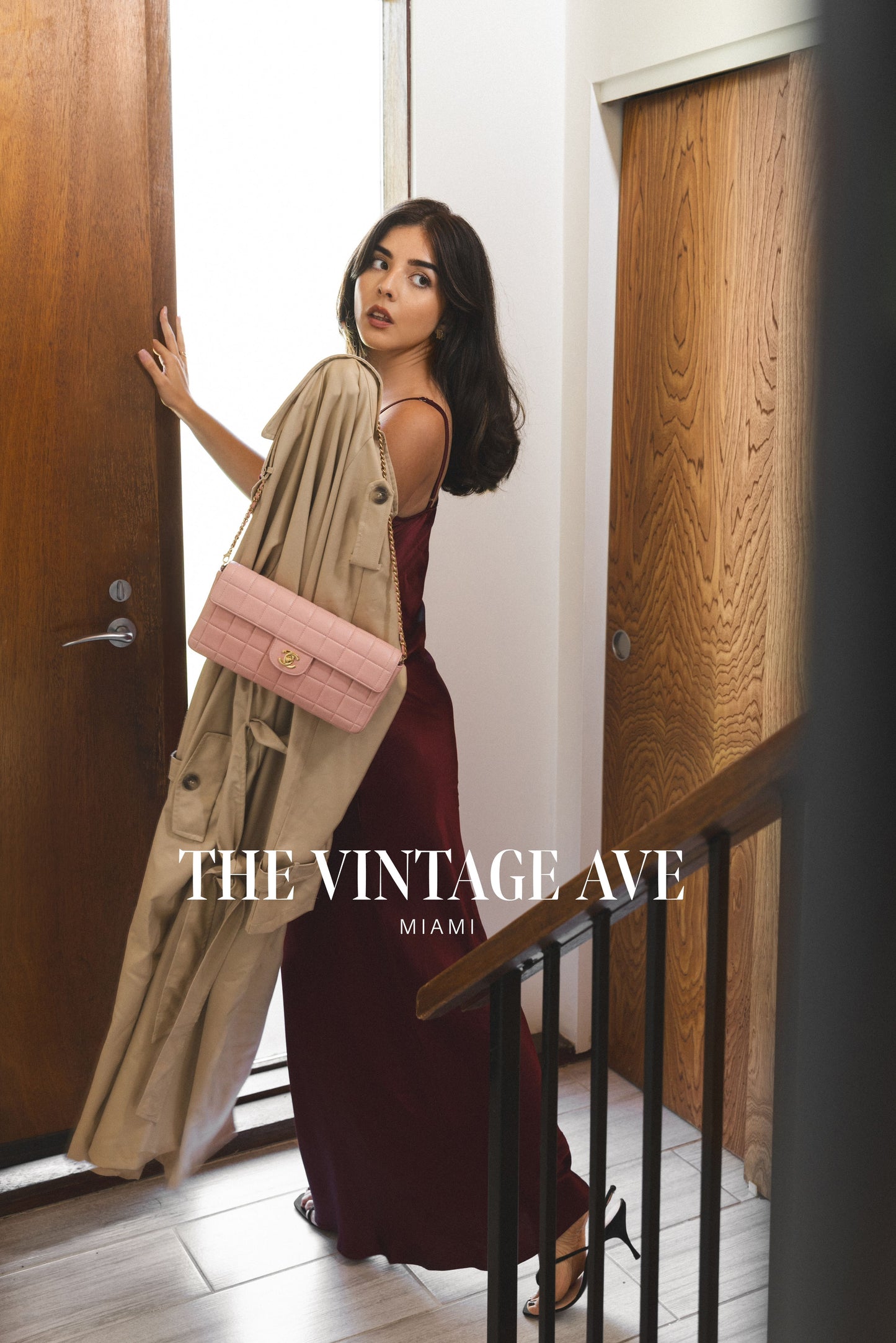 Chanel EW Pink Chocolate Bar Flap Bag