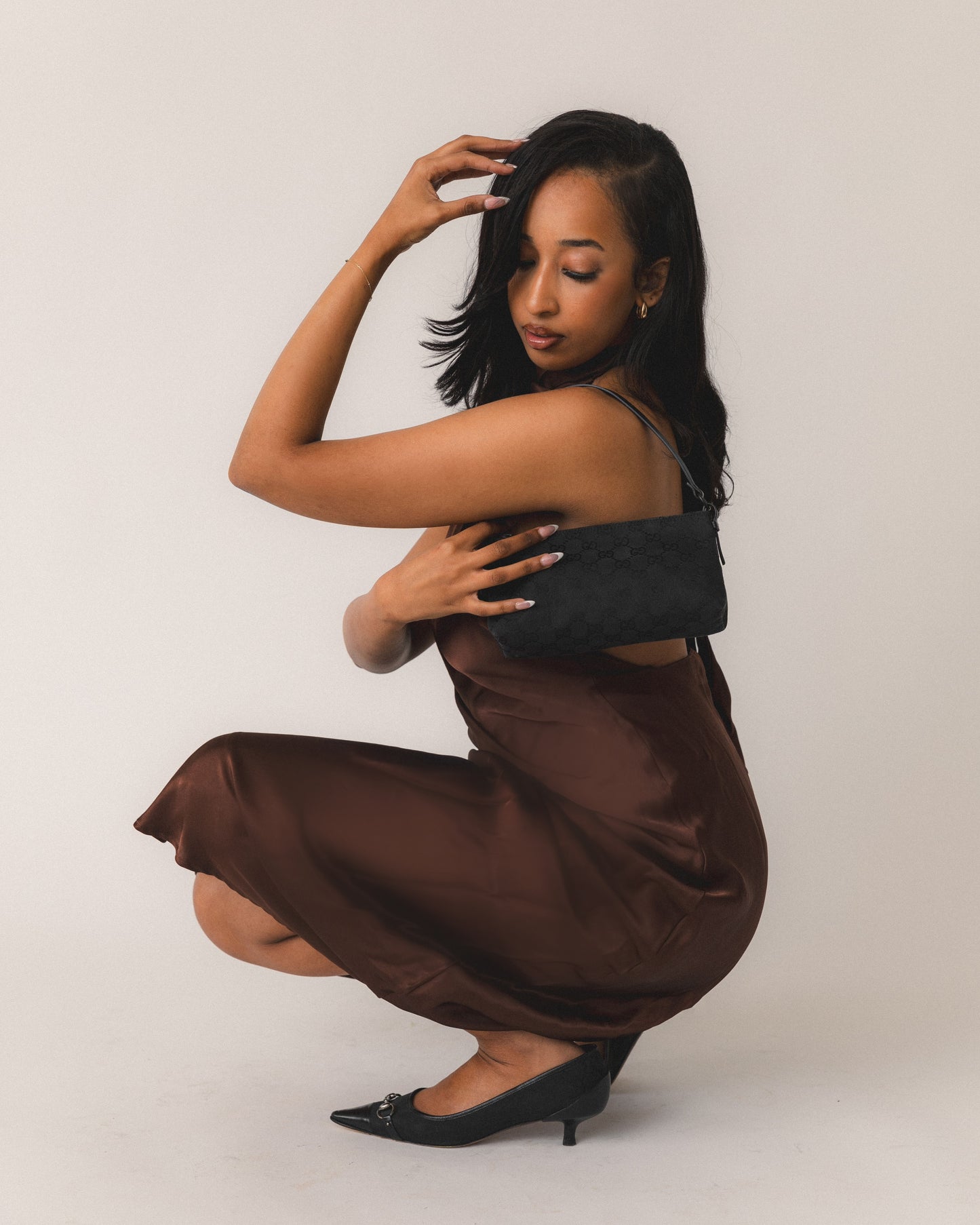 Gucci Monogram Kitten Heels (37.5)