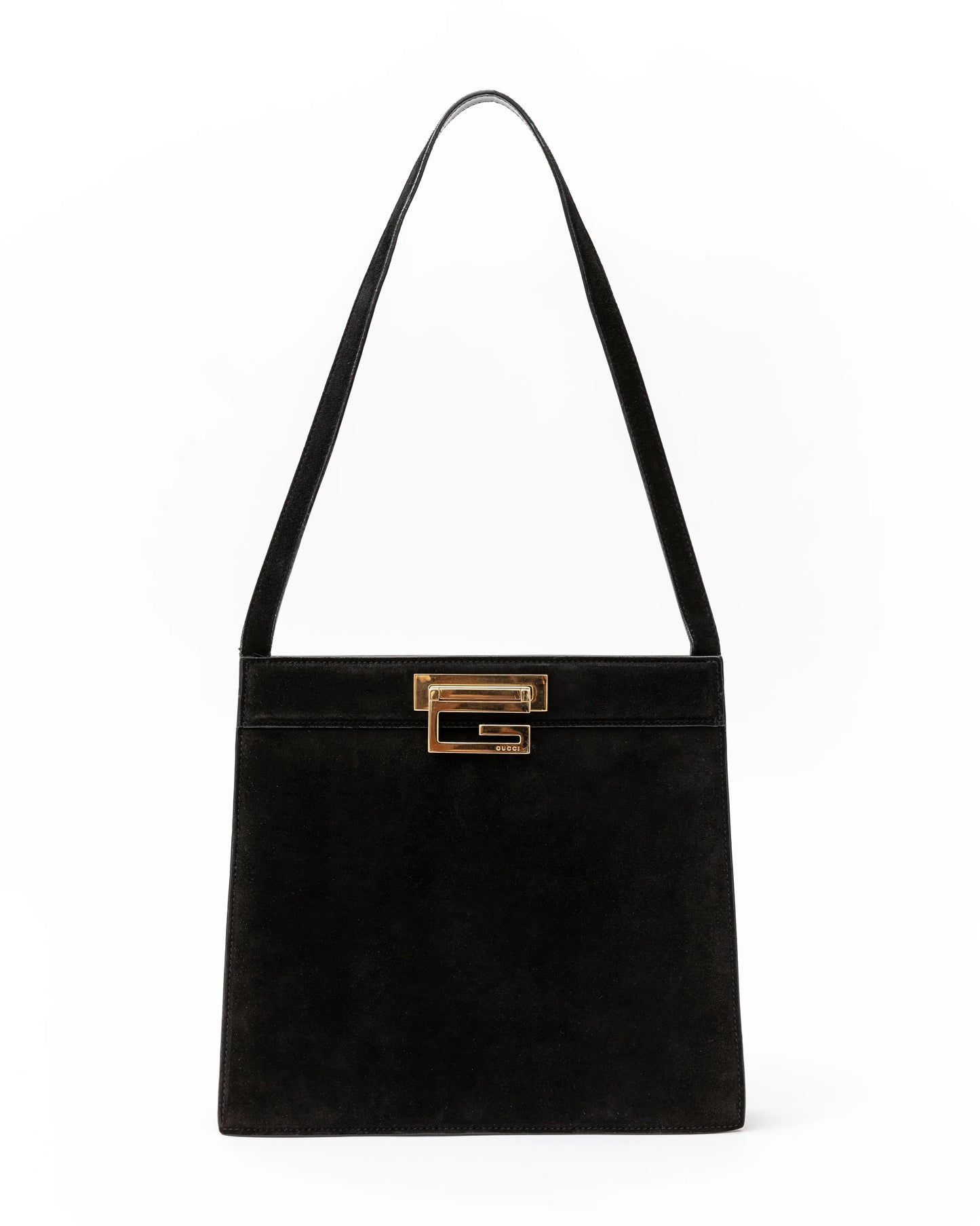 Gucci Black Suede Shoulder Bag