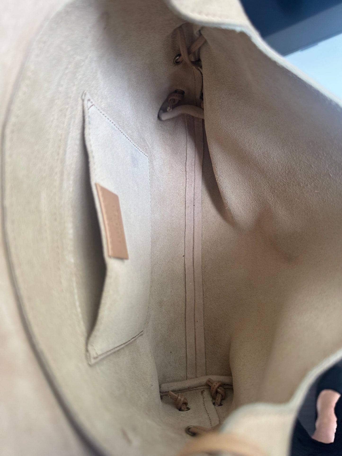 Gucci Heart Suede Tan Bag