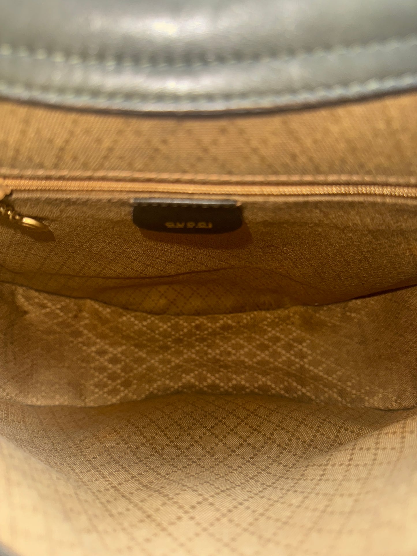 Gucci Horsebit Leather Green Sling Bag