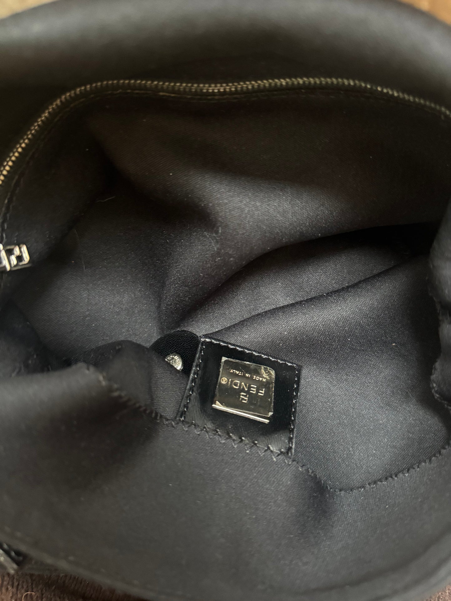 Fendi Nylon Black Mama Baguette