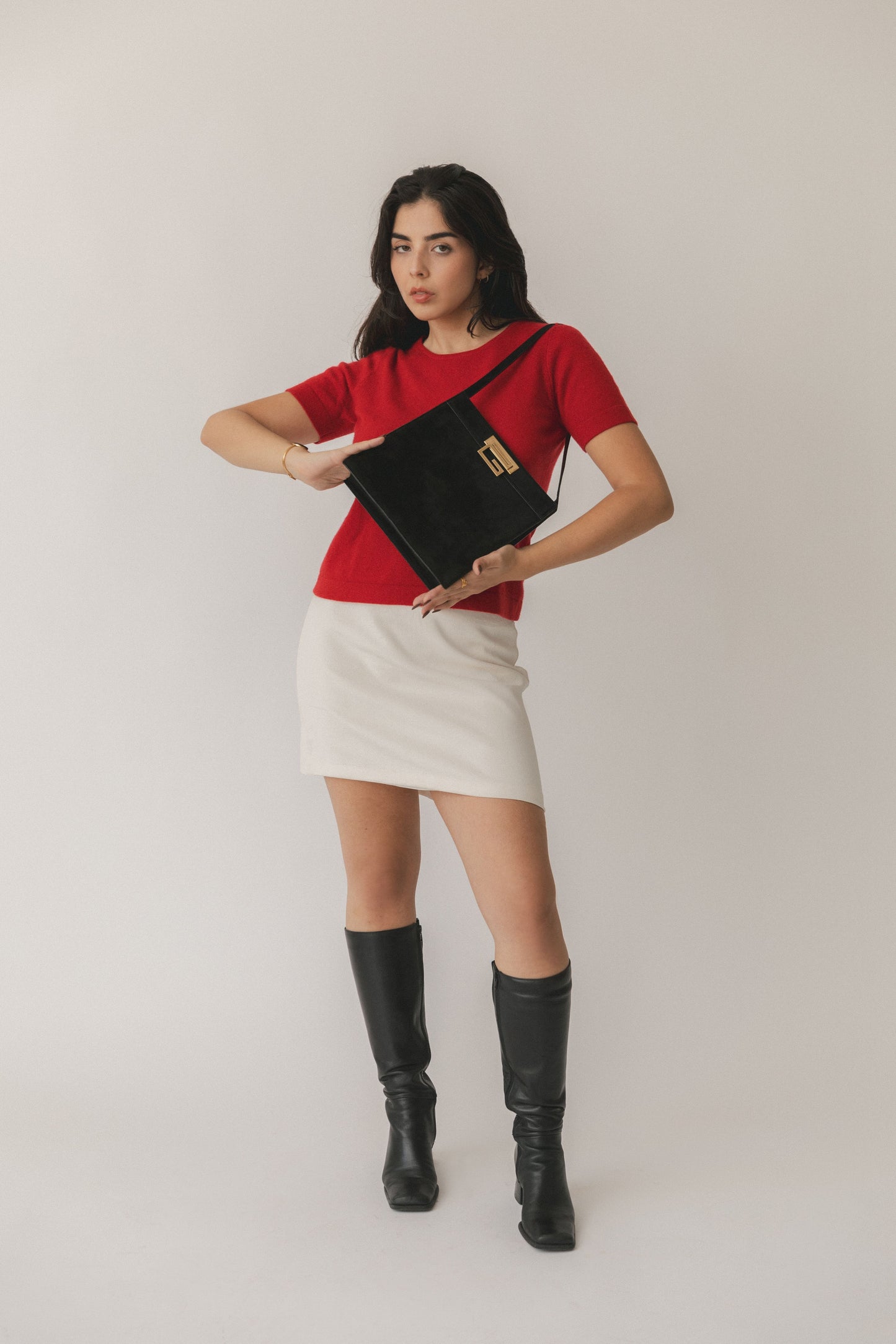 Gucci Suede Shoulder Bag