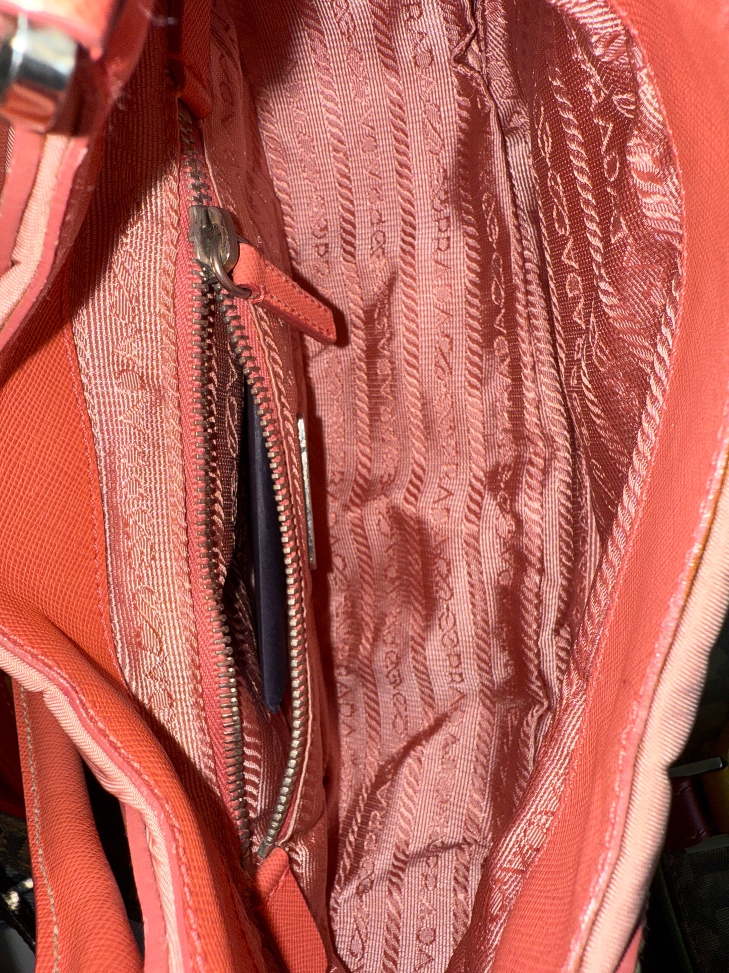 Prada Nylon Buckle Shoulder Bag