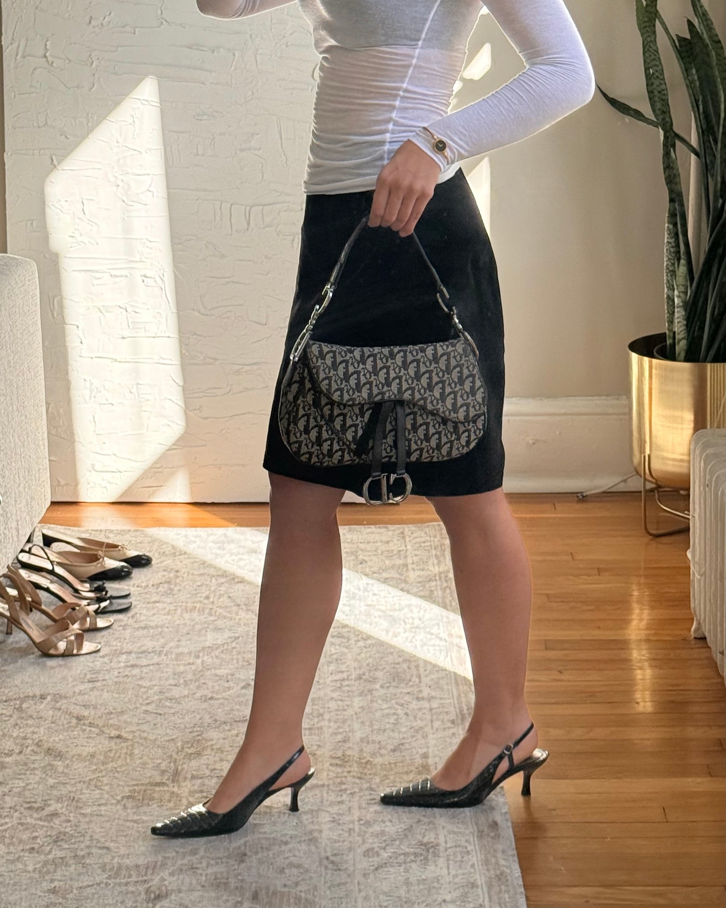 Christian Dior Double Flap Saddle Bag