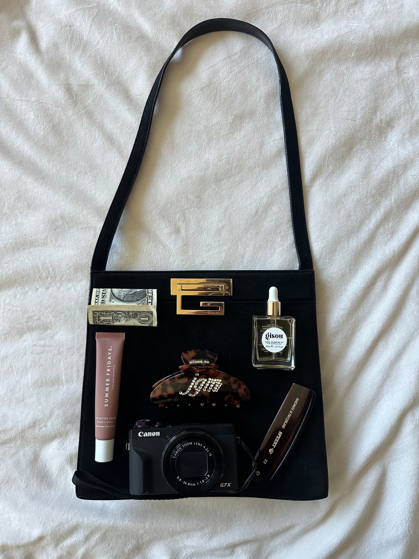 Gucci Suede Shoulder Bag