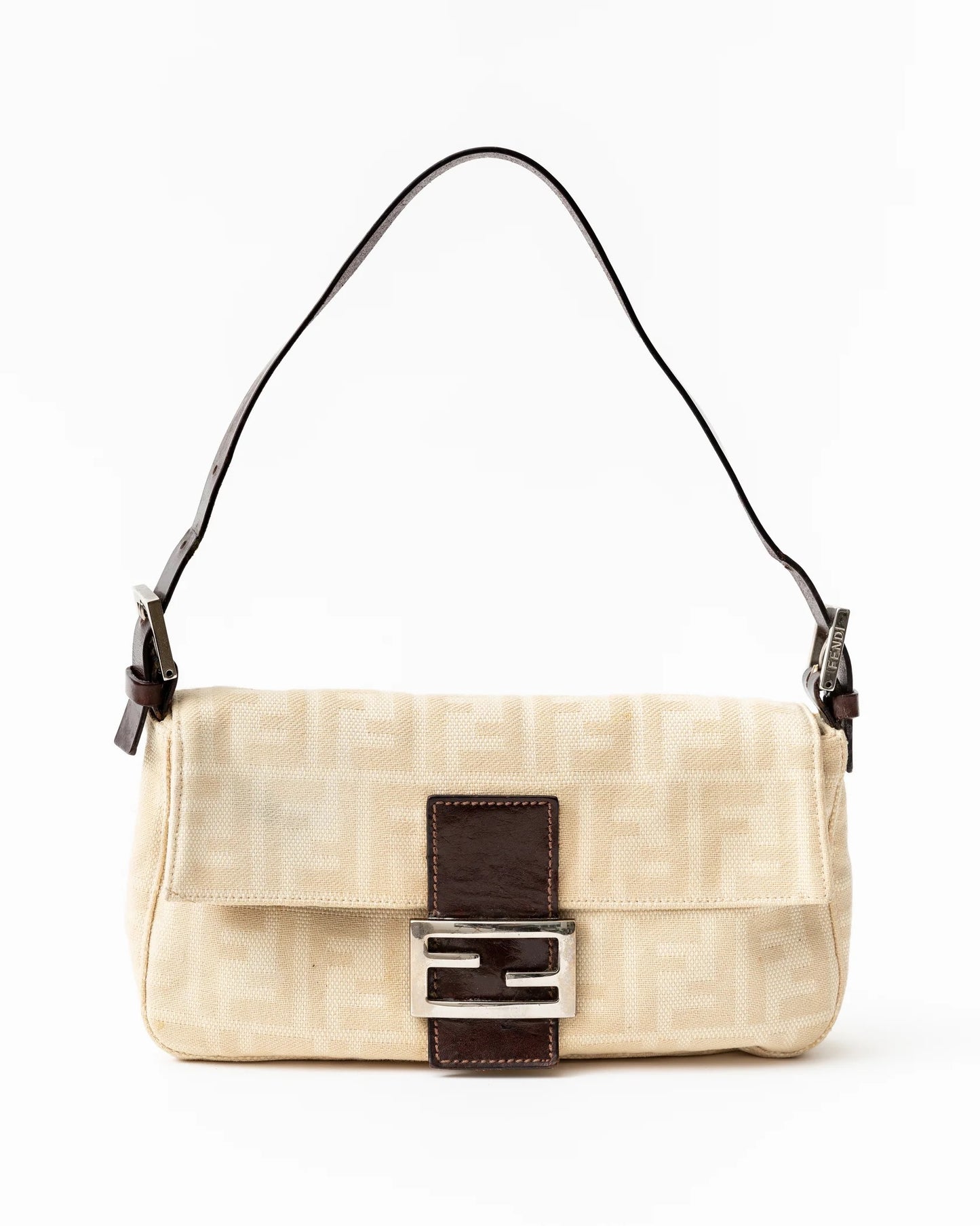 Fendi Zucca Cream Baguette