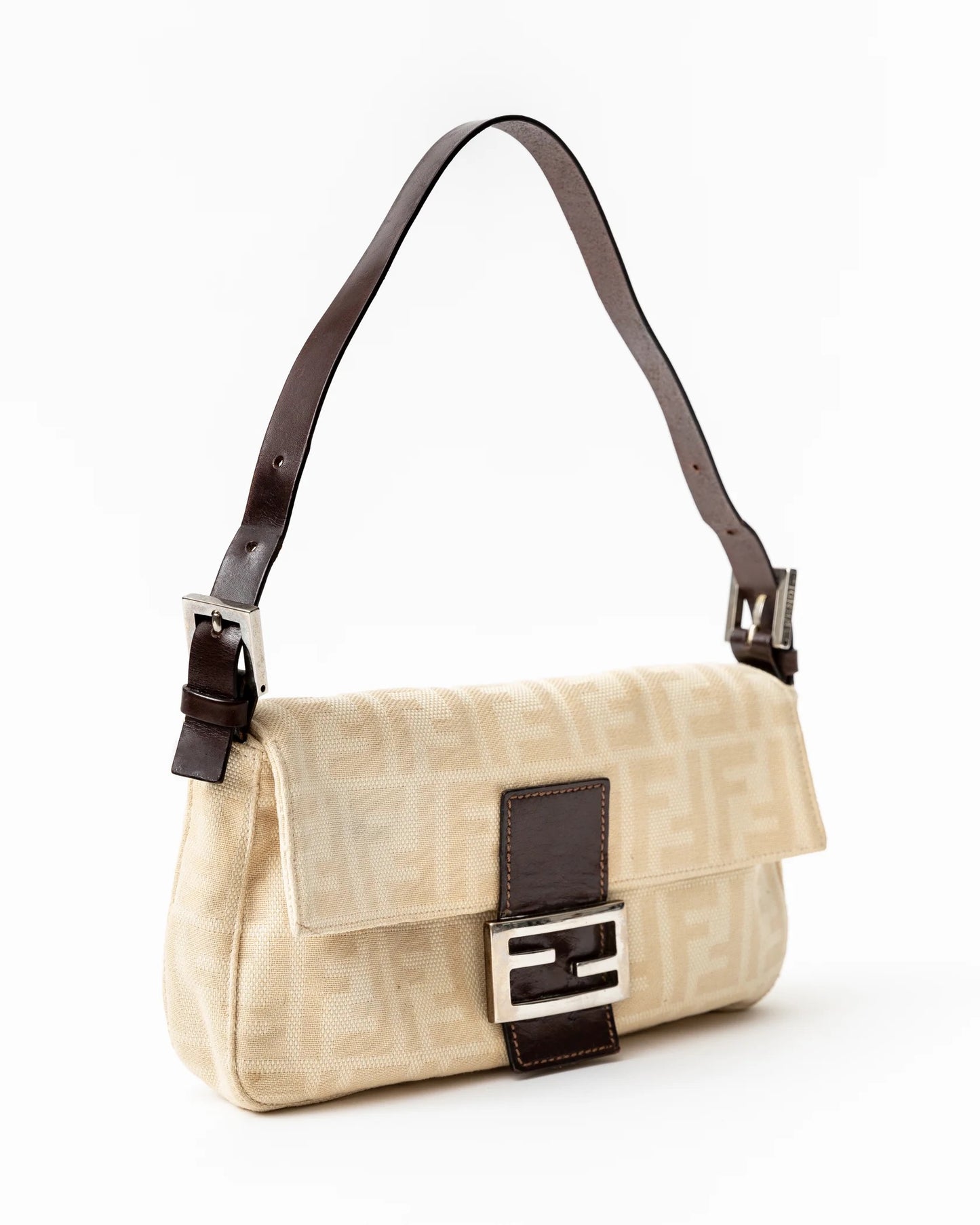 Fendi Zucca Cream Baguette