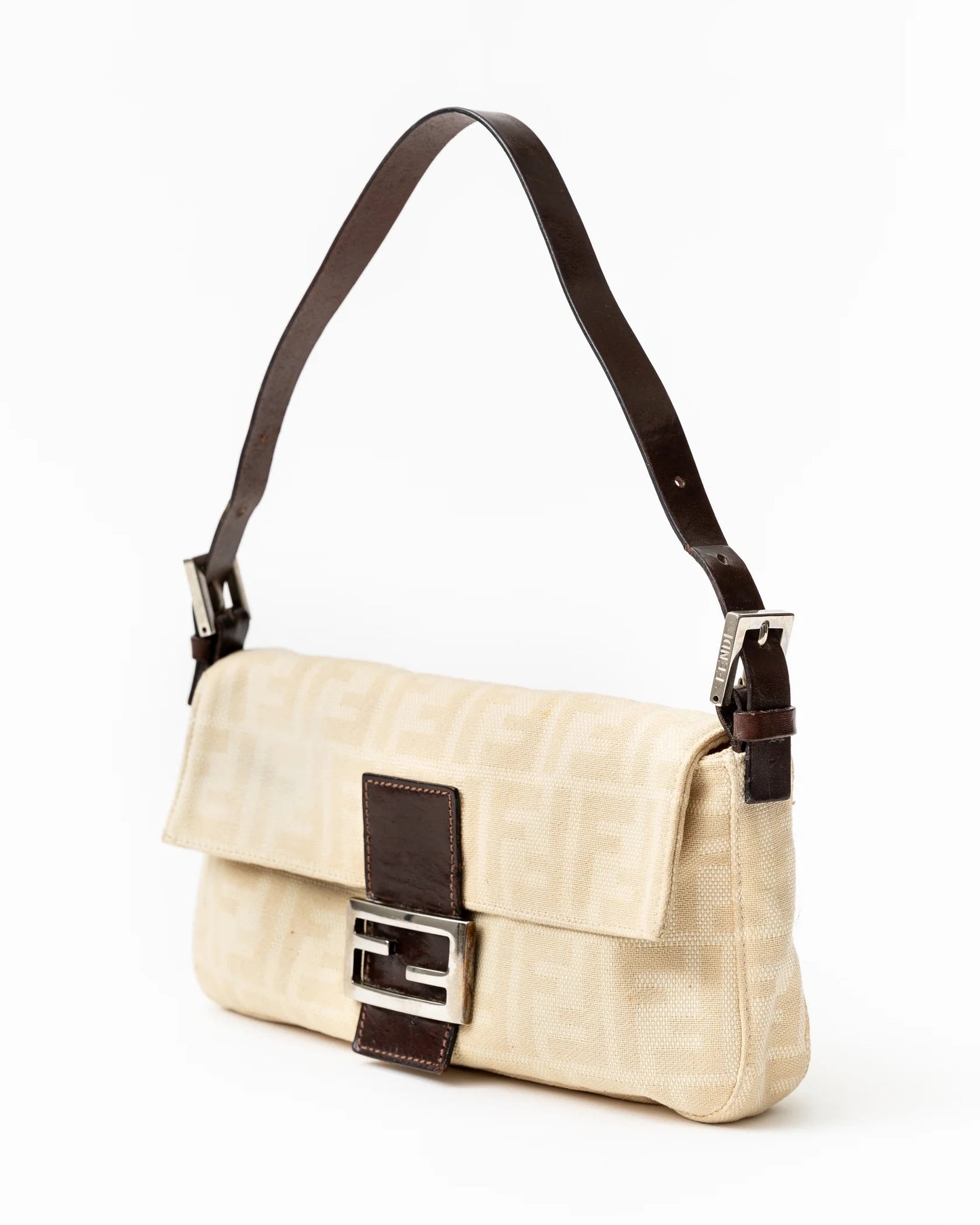 Fendi Zucca Cream Baguette
