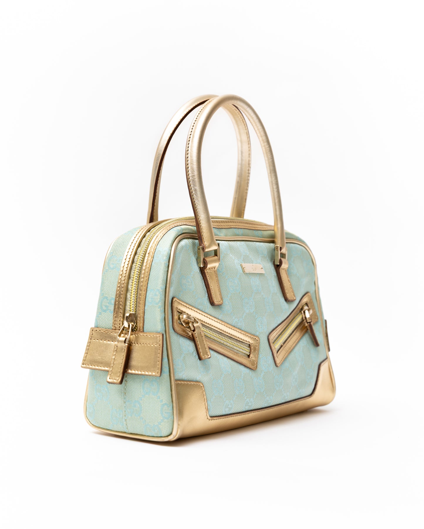 Gucci Monogram Mini Boston Bag