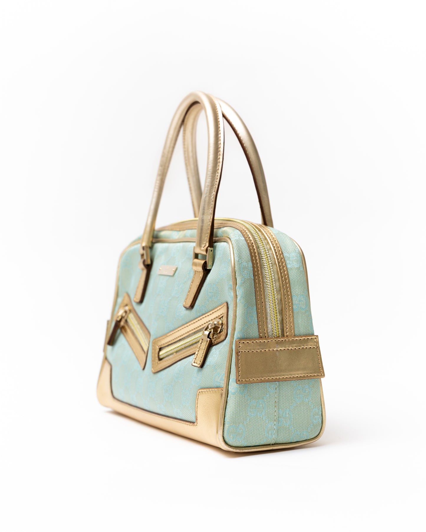 Gucci Monogram Mini Boston Bag