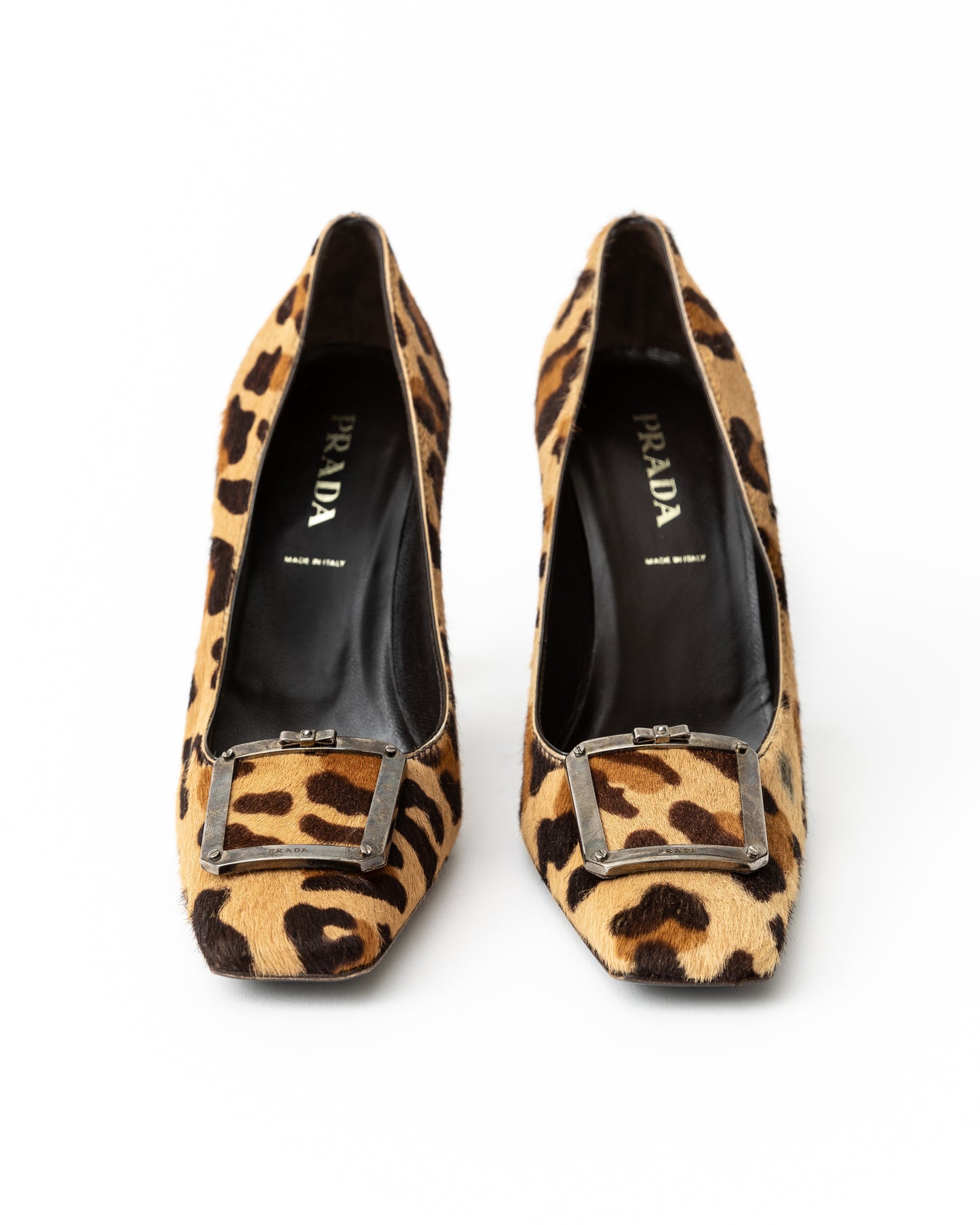 Prada Leopard Ponyhair Heels (37)