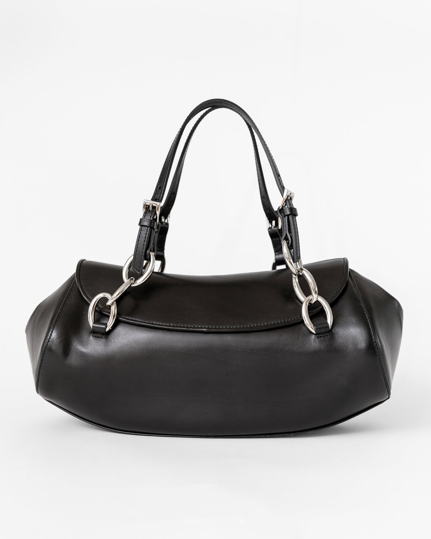 Christian Dior Rare Leather Logo Plate Bag