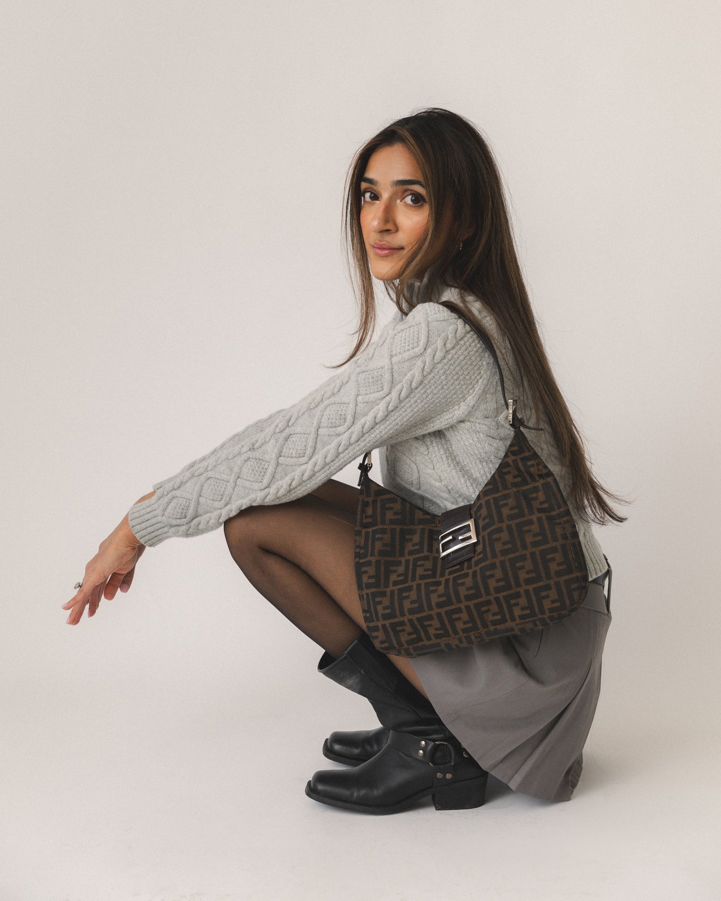 Fendi Zucca Hobo Bag