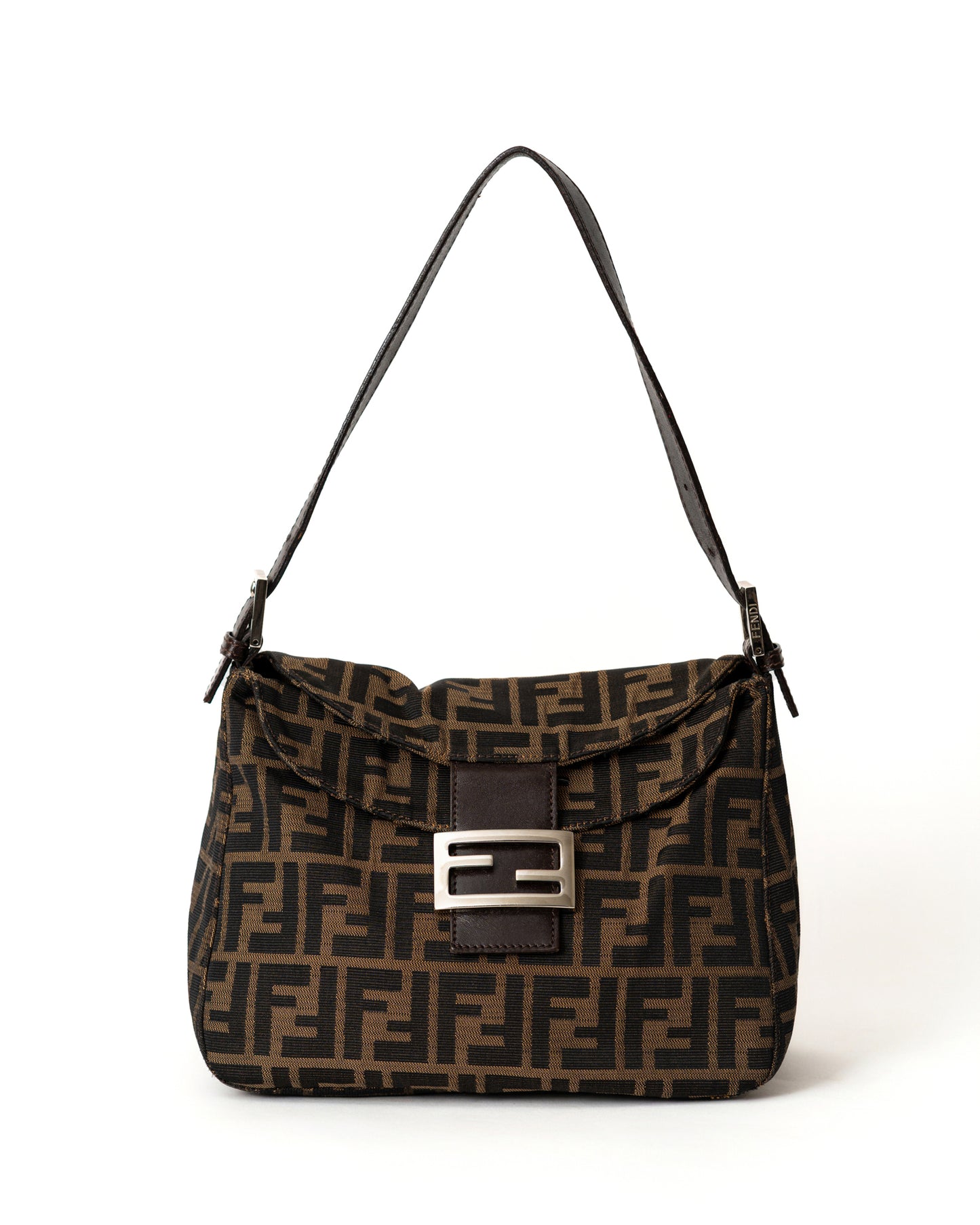 Fendi Zucca Double Flap Bag