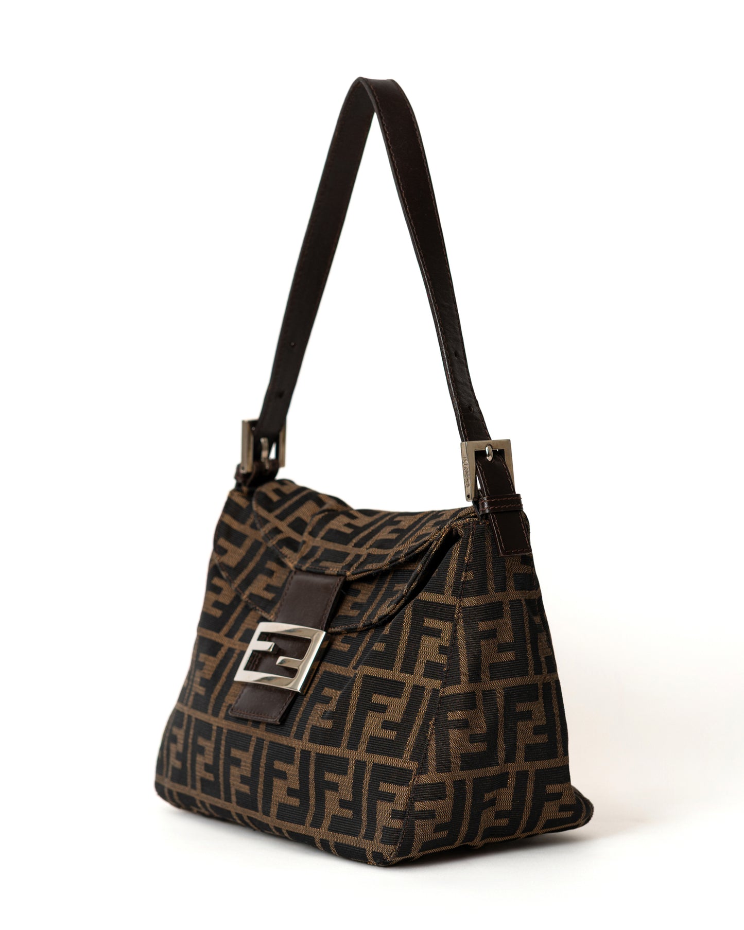 Fendi Zucca Double Flap Bag