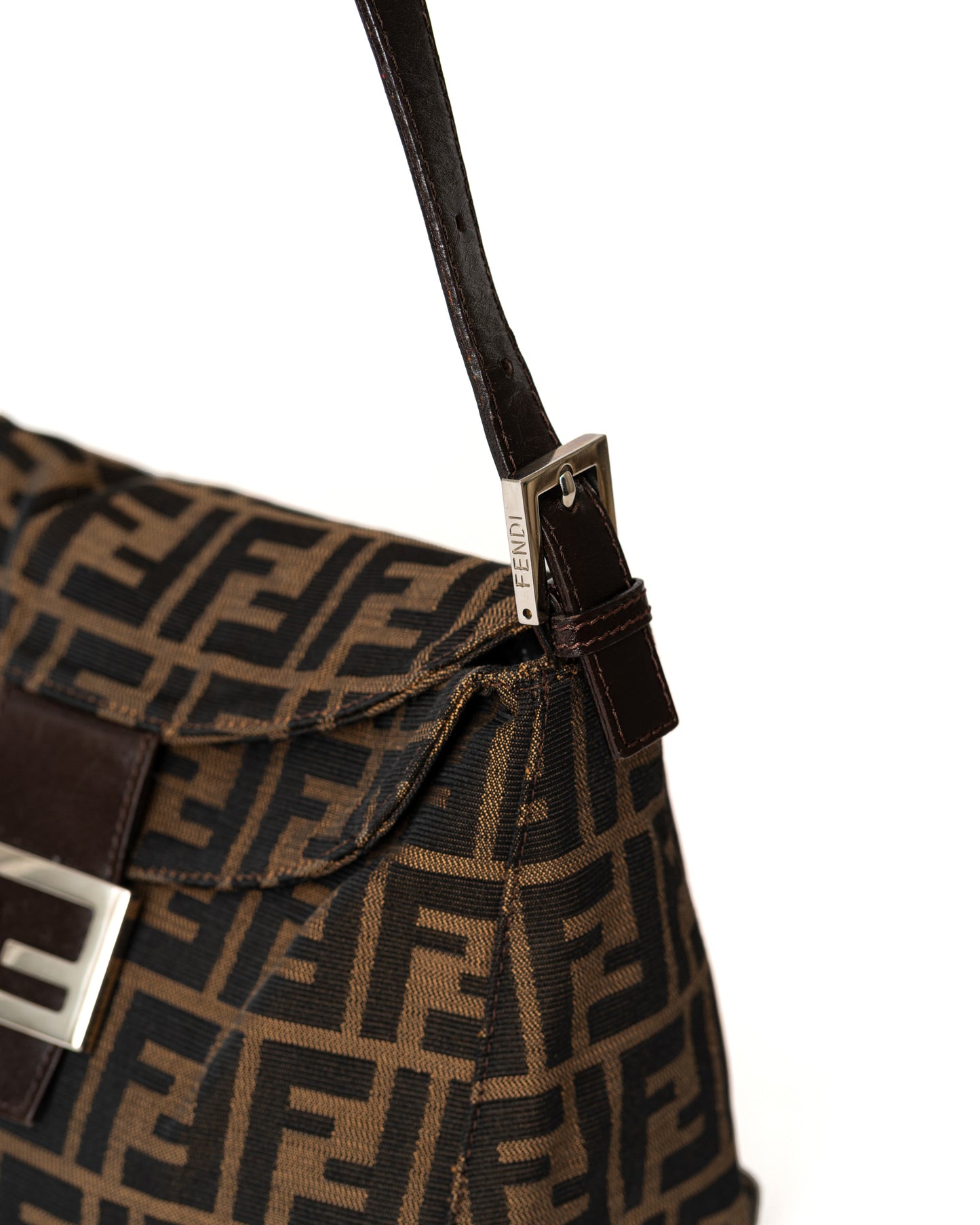 Fendi Zucca Double Flap Bag