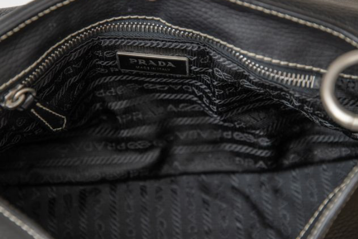 Prada Leather Buckle Bag