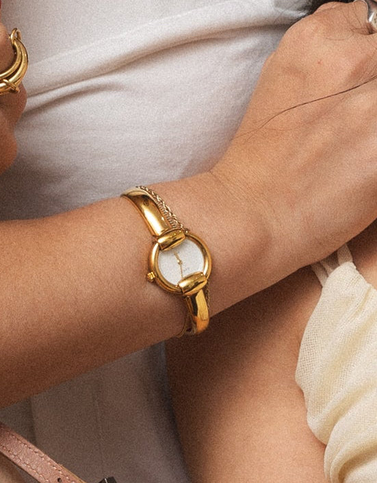 Gucci Gold Bangle Watch