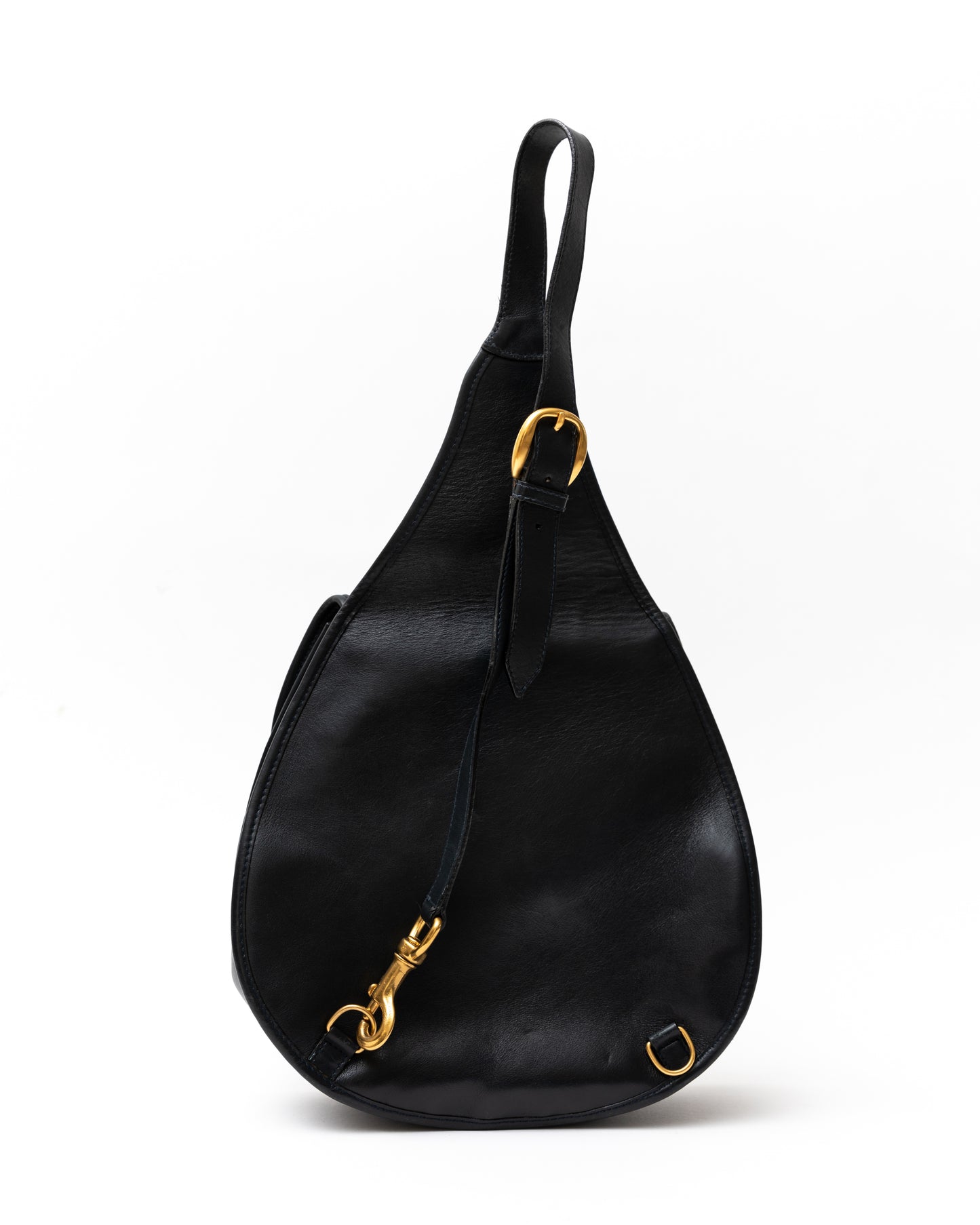 Gucci Horsebit Black Leather Slingback Bag