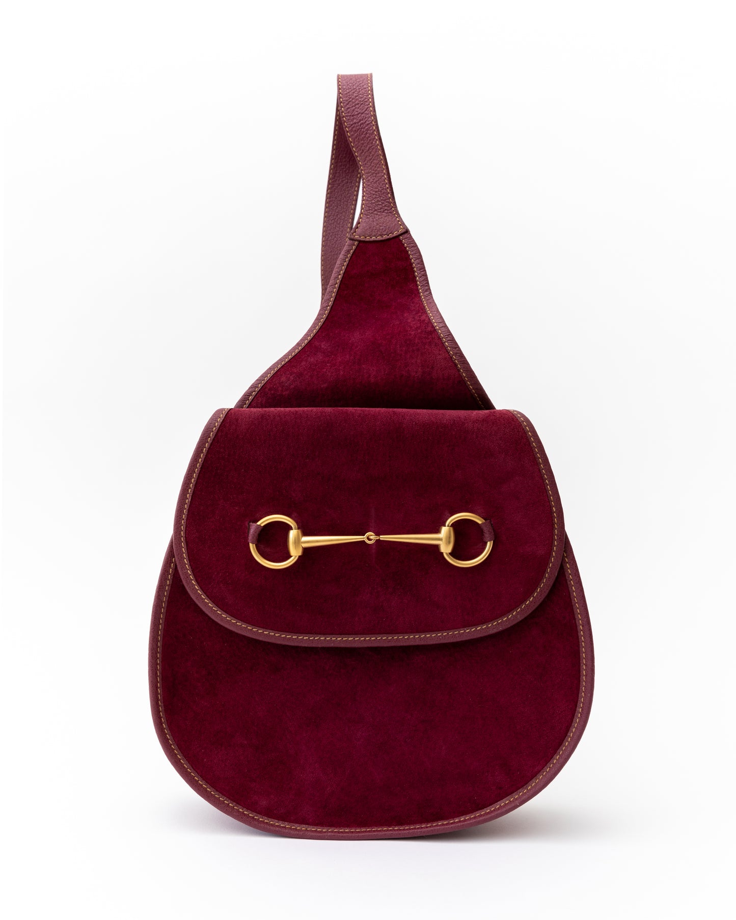 Gucci Horsebit Suede Slingback Bag