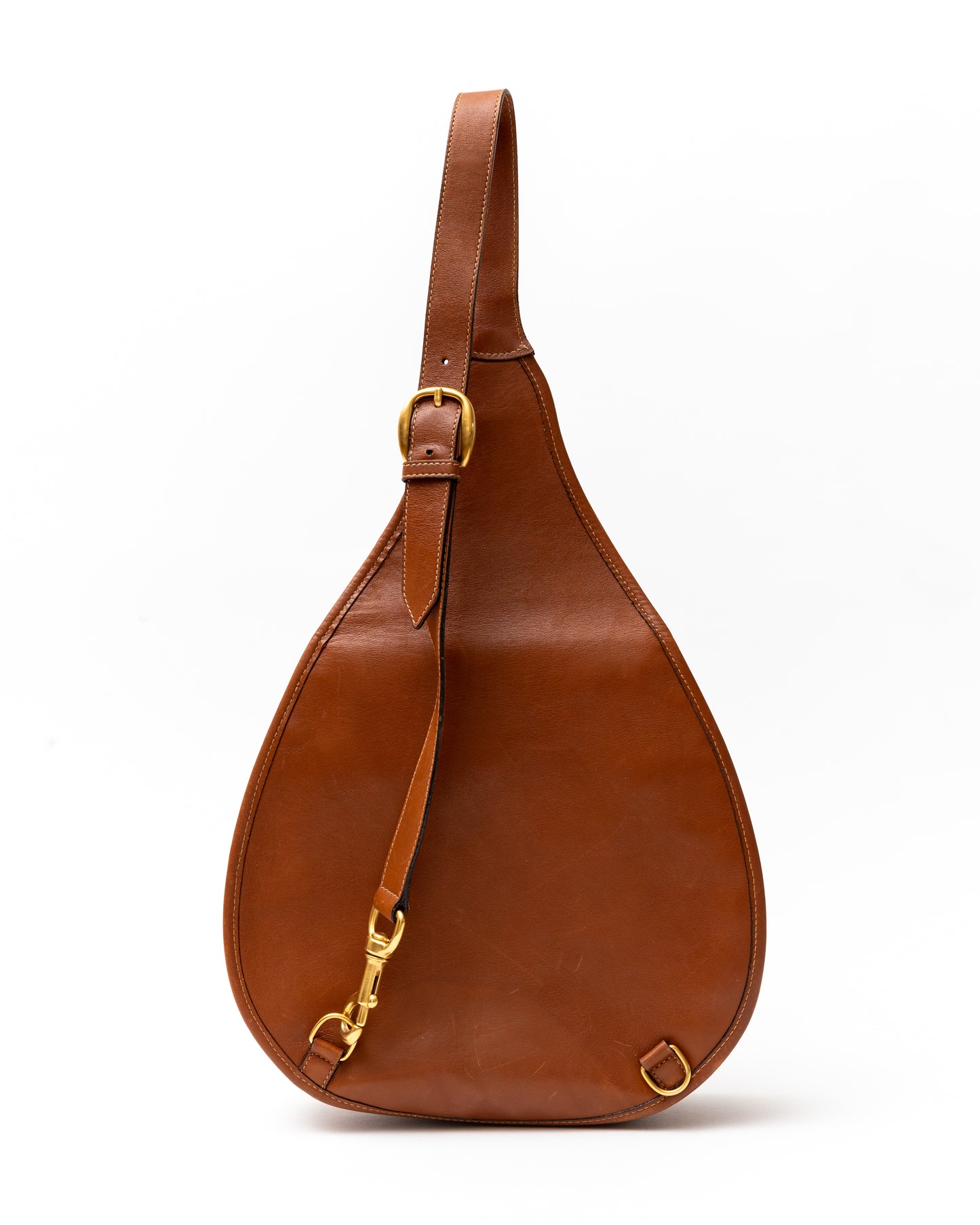 Gucci Horsebit Brown Leather Slingback Bag