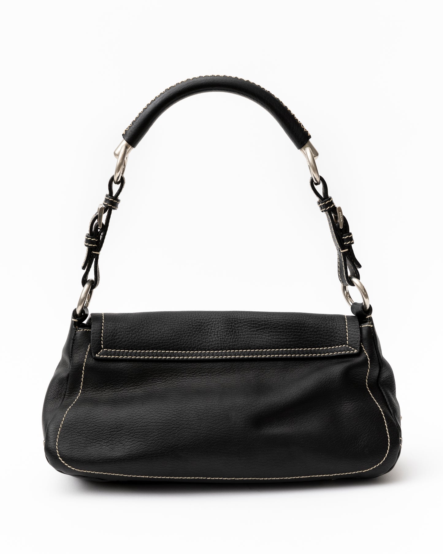 Prada Leather Buckle Bag