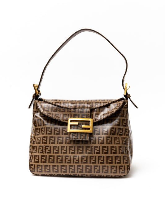 Fendi Zucchino Mama Flap Baguette GHW