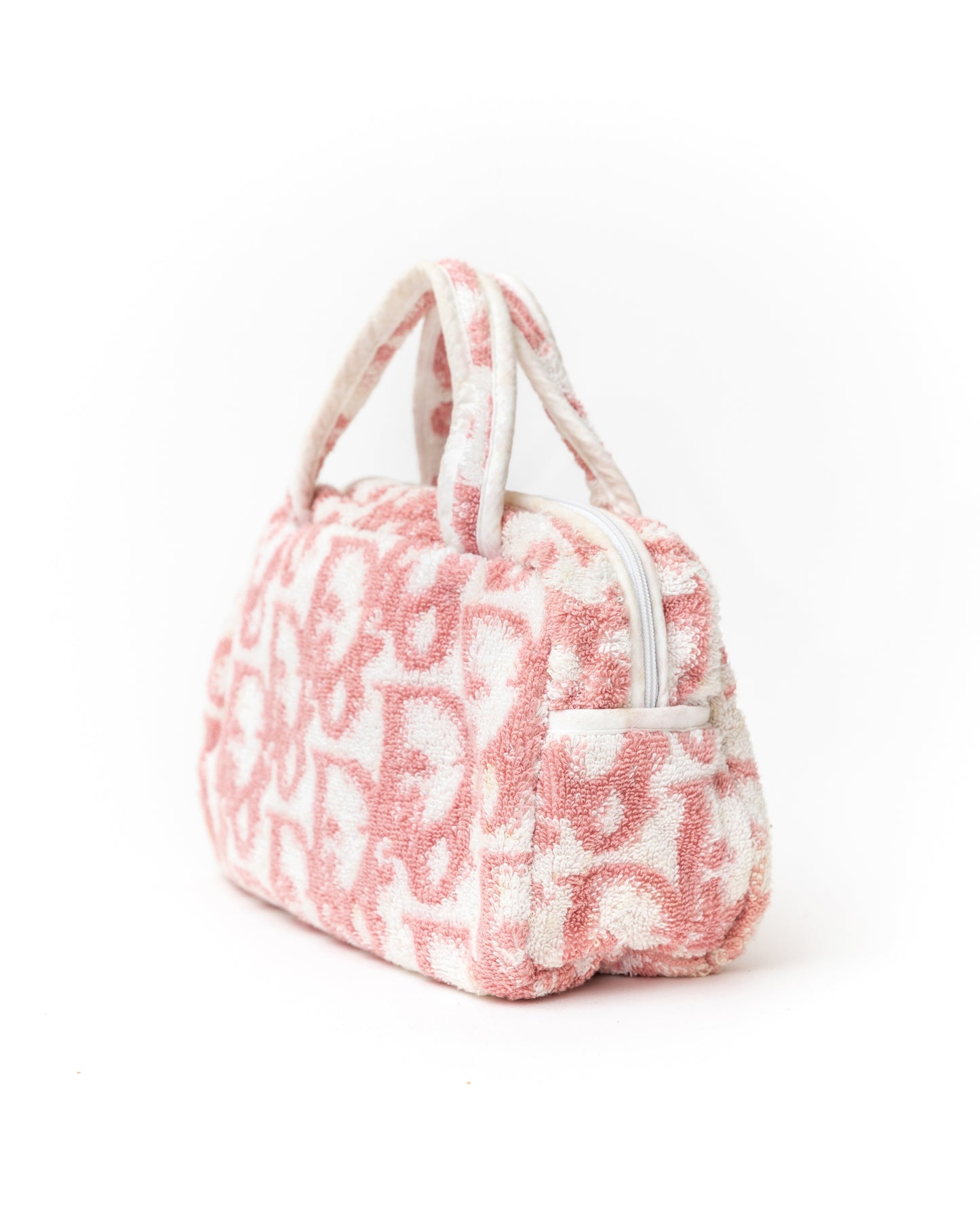 Christian Dior Pink Terrycloth Mini Bag