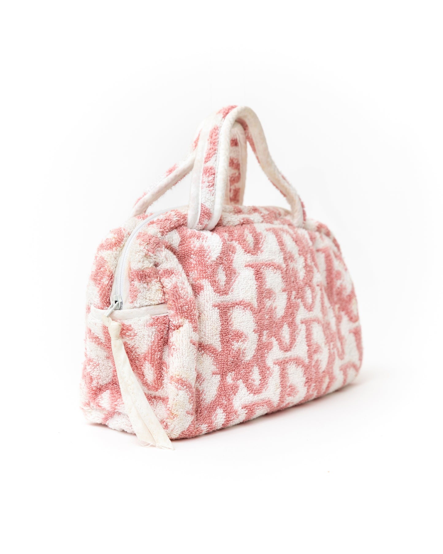 Christian Dior Pink Terrycloth Mini Bag