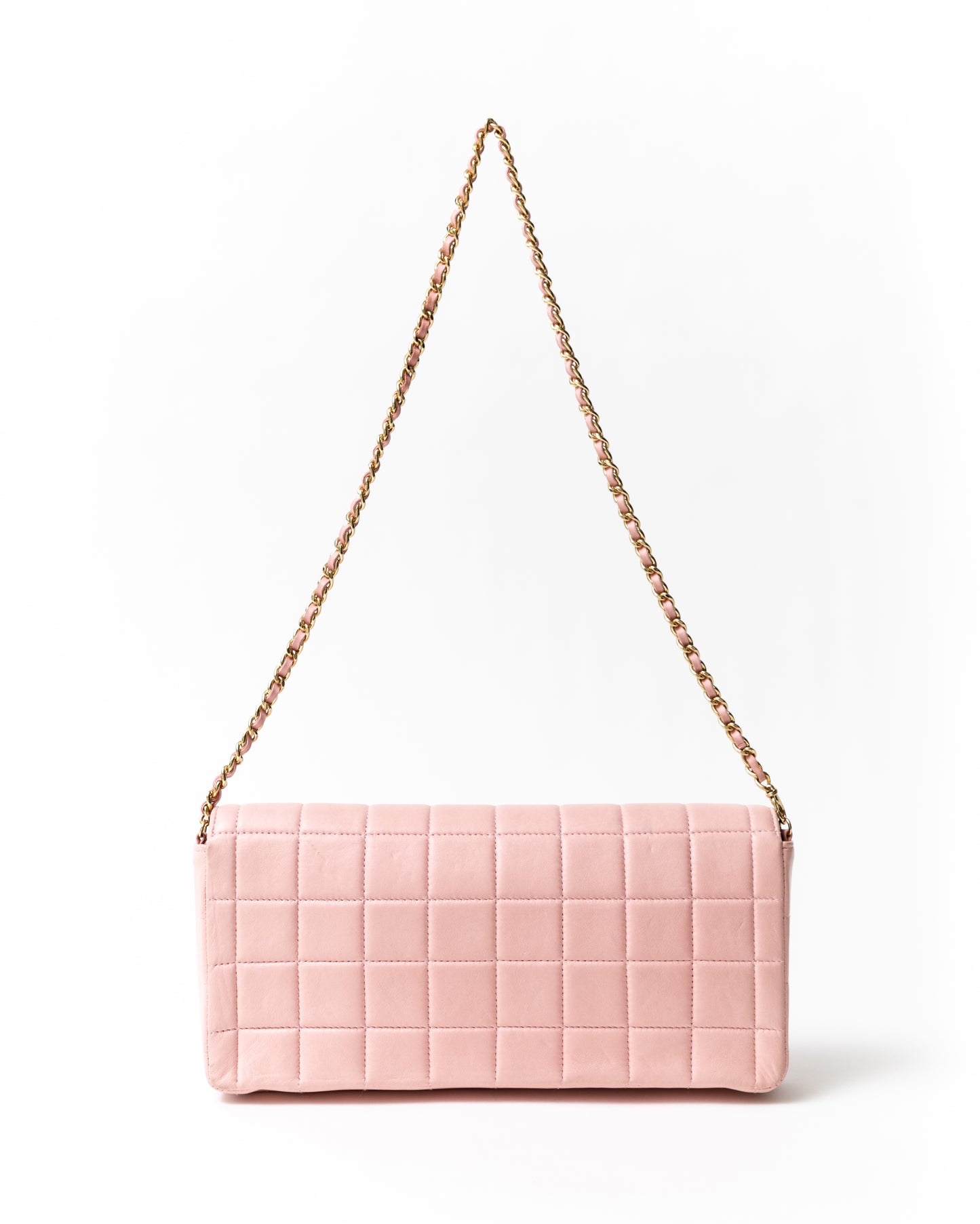Chanel EW Pink Chocolate Bar Flap Bag