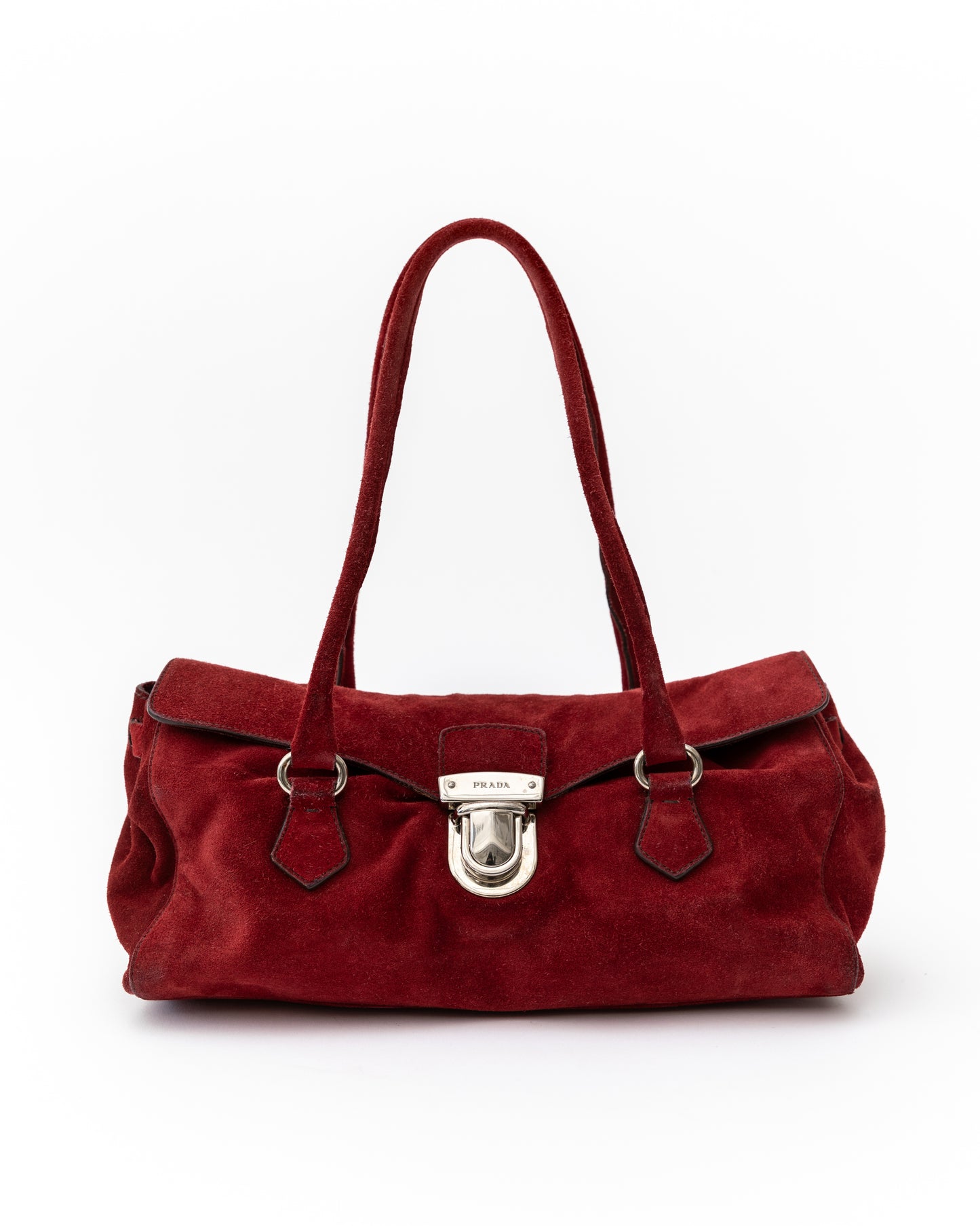 Prada Suede Bowler Bag