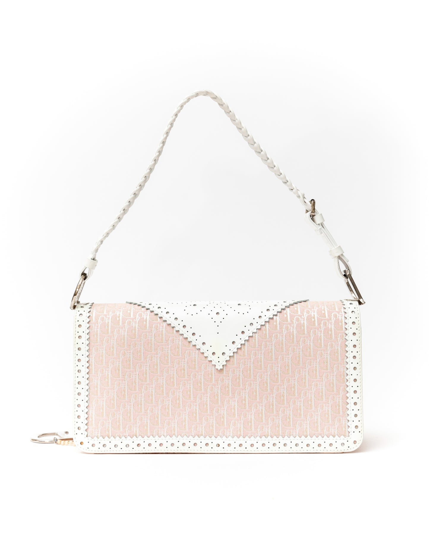 RARE Christian Dior Pink Monogram Pearl Shoulder Bag