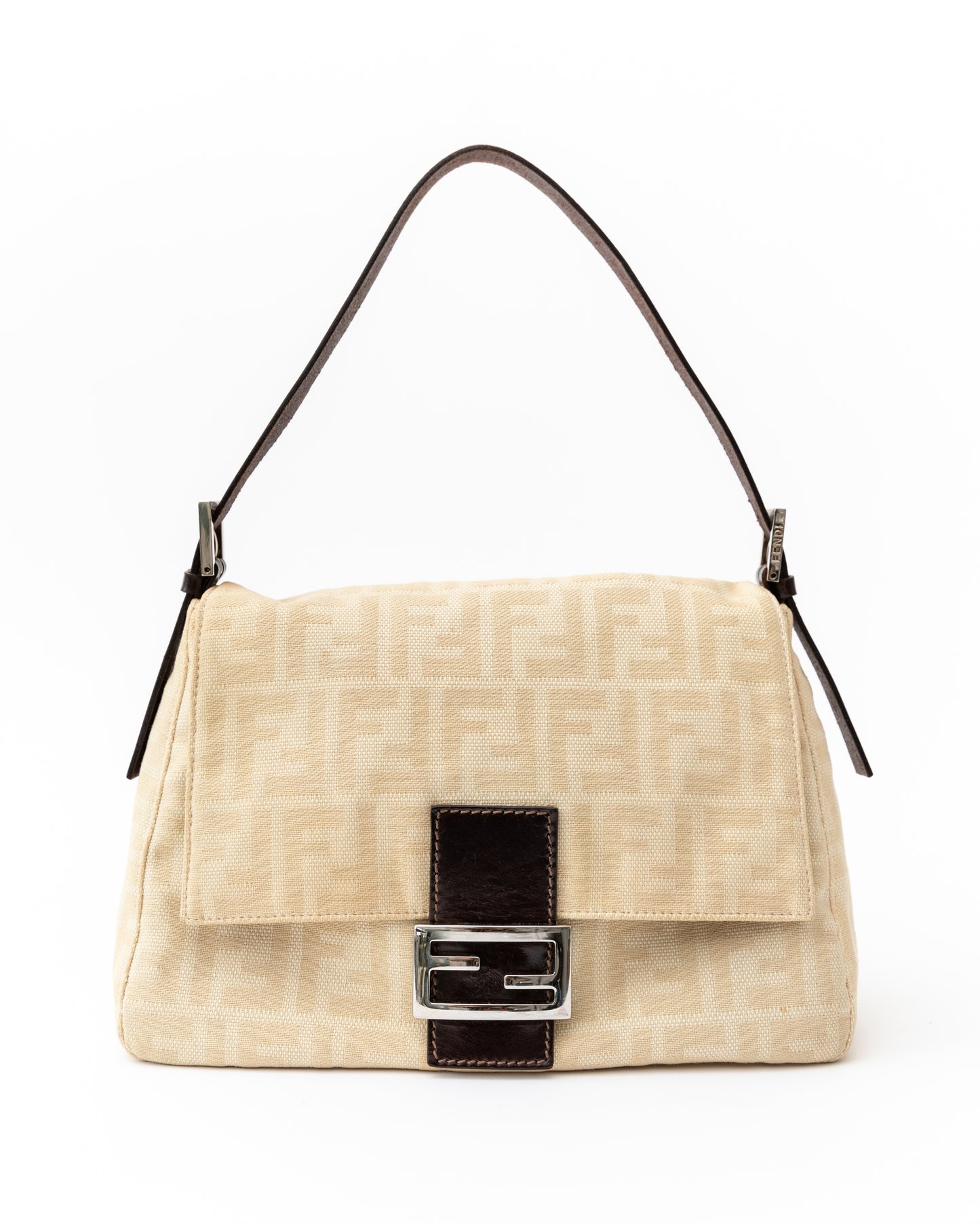 Fendi Zucca Mama Cream Baguette