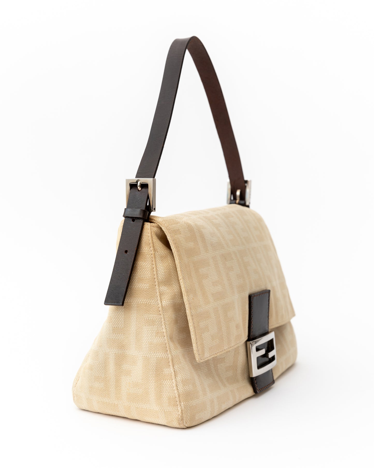 Fendi Zucca Mama Cream Baguette
