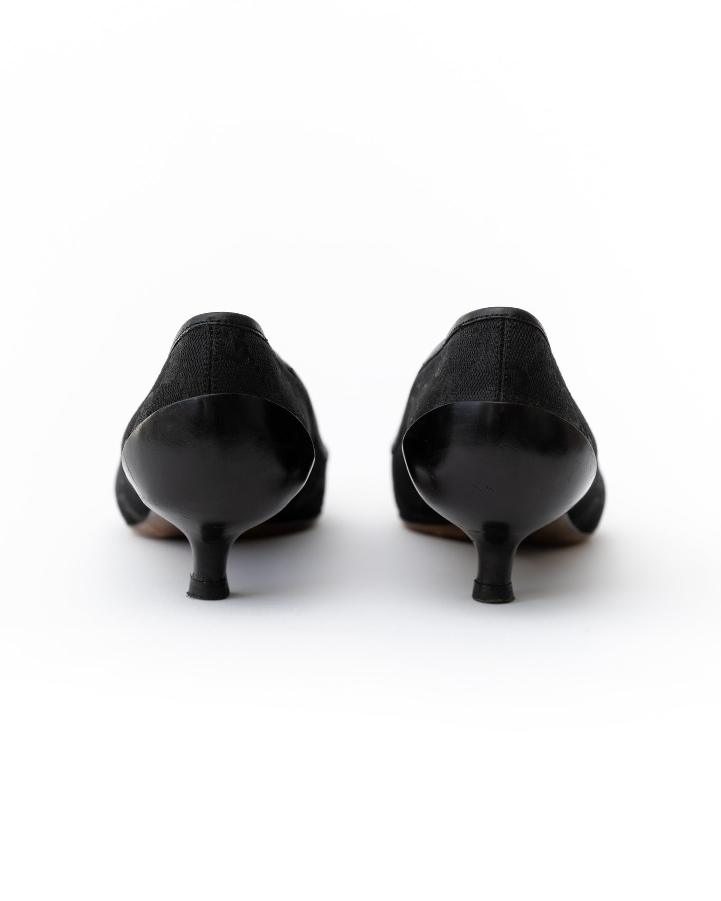Gucci Monogram Kitten Heels (37.5)