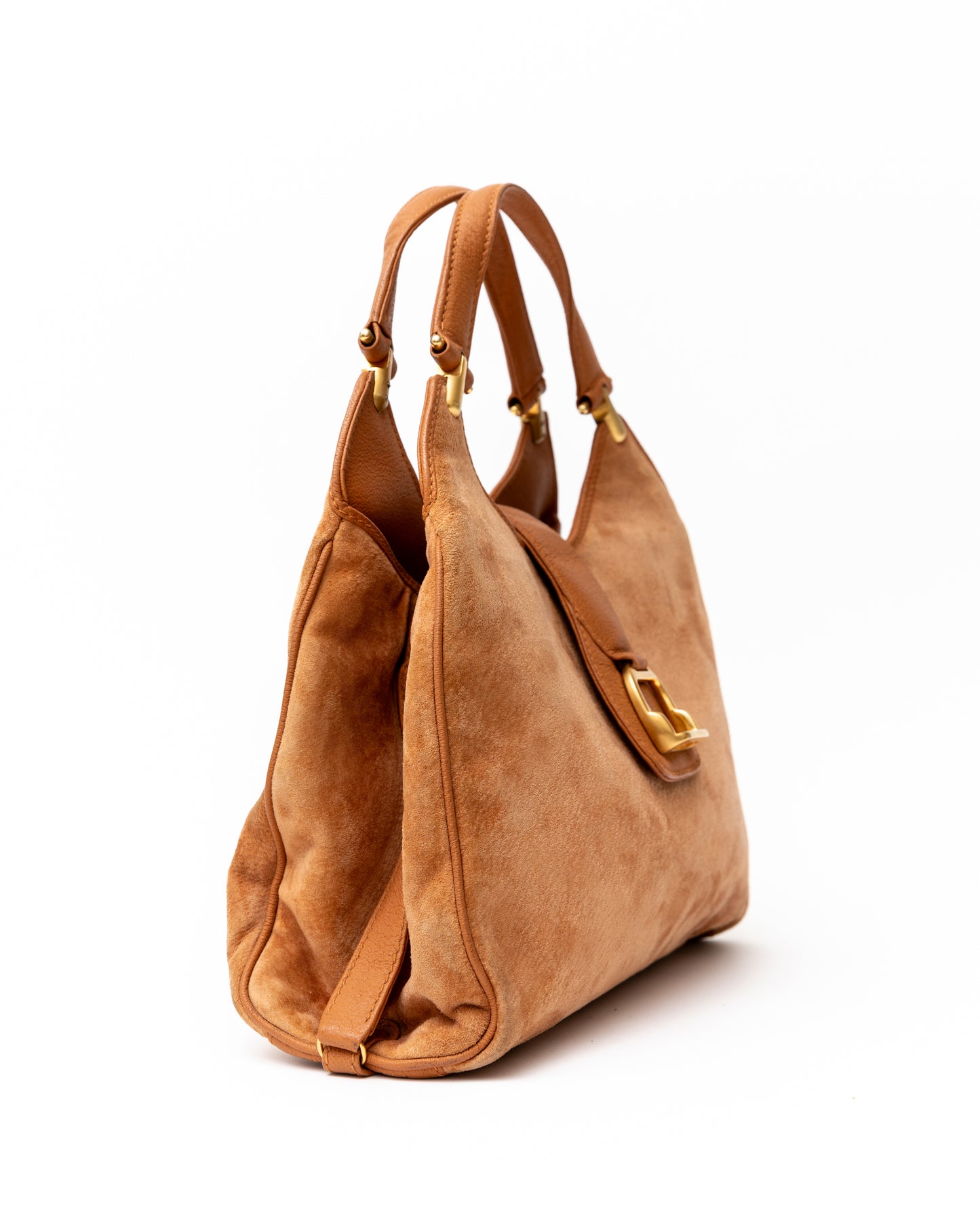 Gucci Tan Suede Hobo Bag