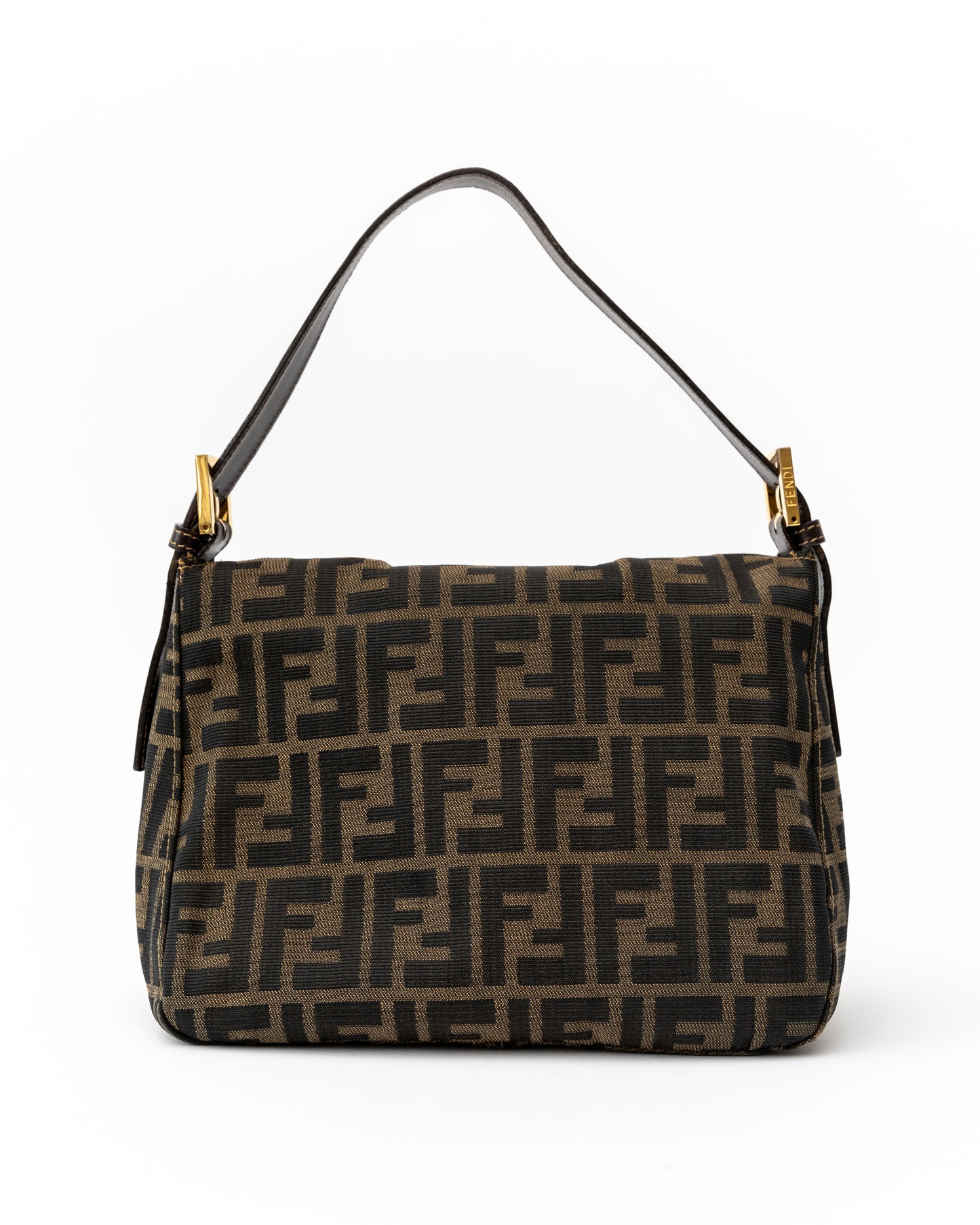 Fendi Zucca Double Flap Baguette GHW