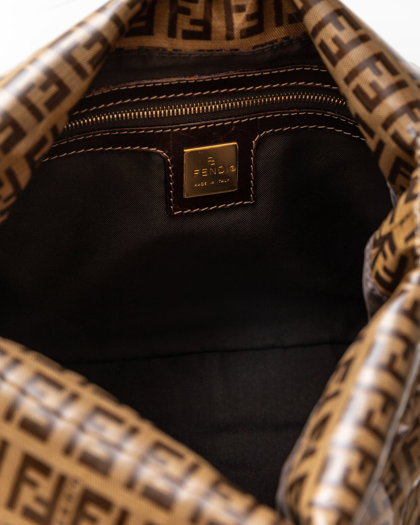 Fendi Zucchino Mama Flap Baguette GHW
