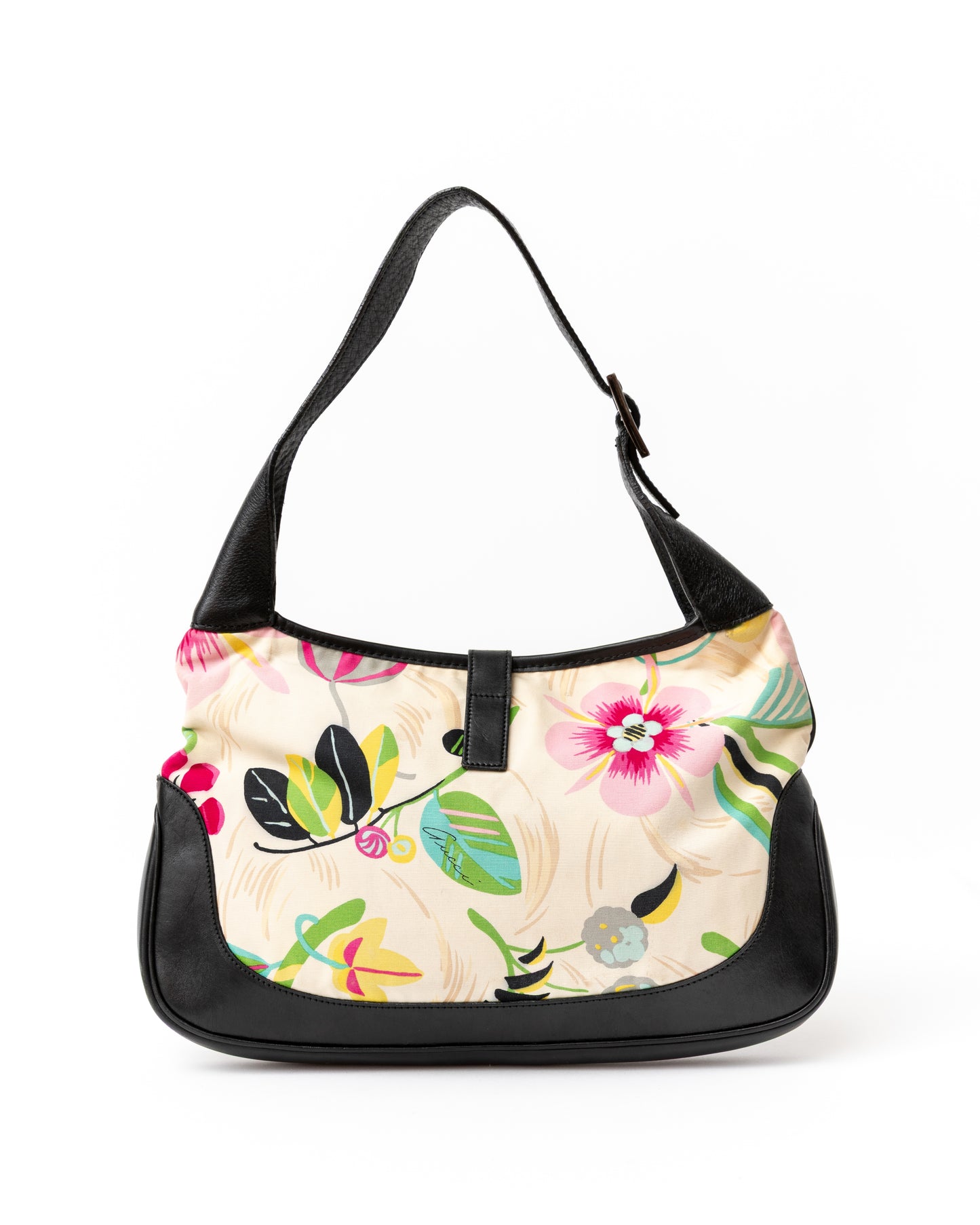 Gucci Floral Jackie Hobo Handbag