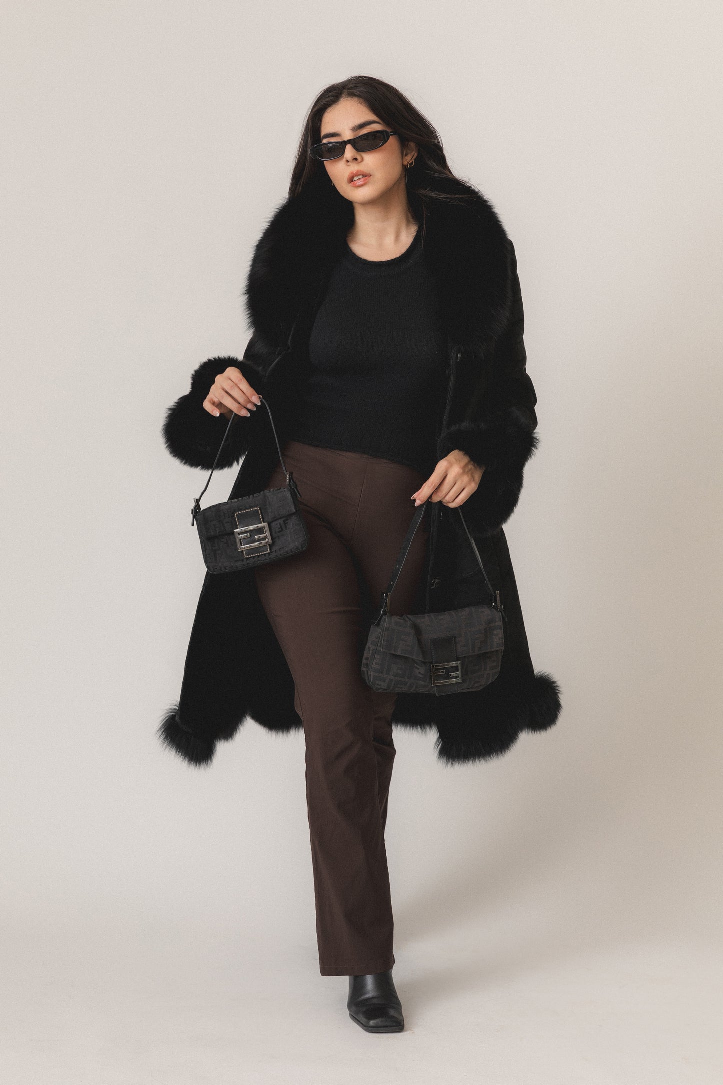 Fendi Zucchino Mini Baguette