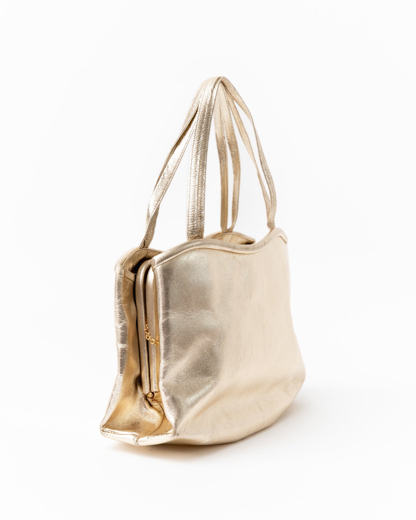 Manolo Blahnik Gold Mini Bag