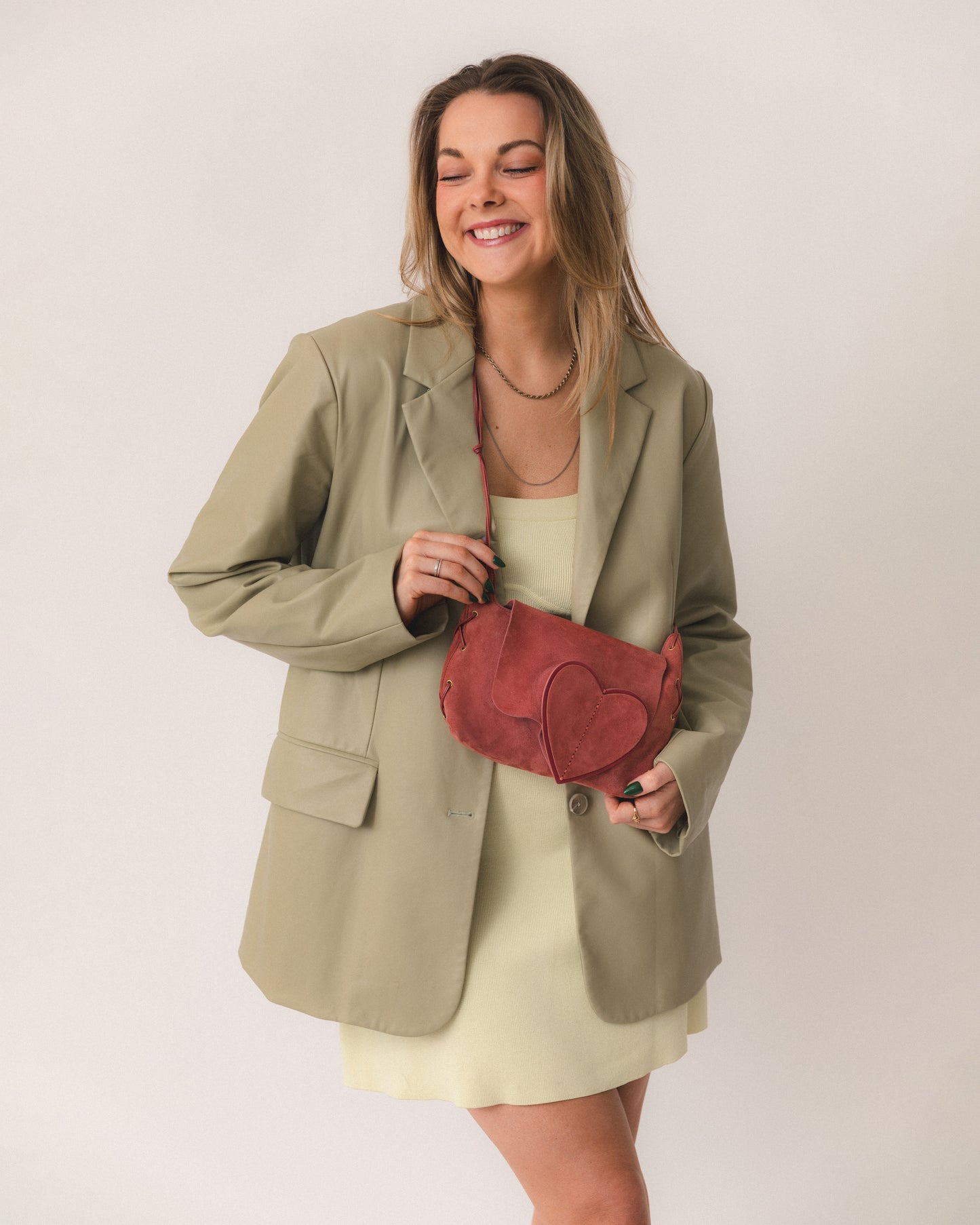 Gucci Suede Heart Bag