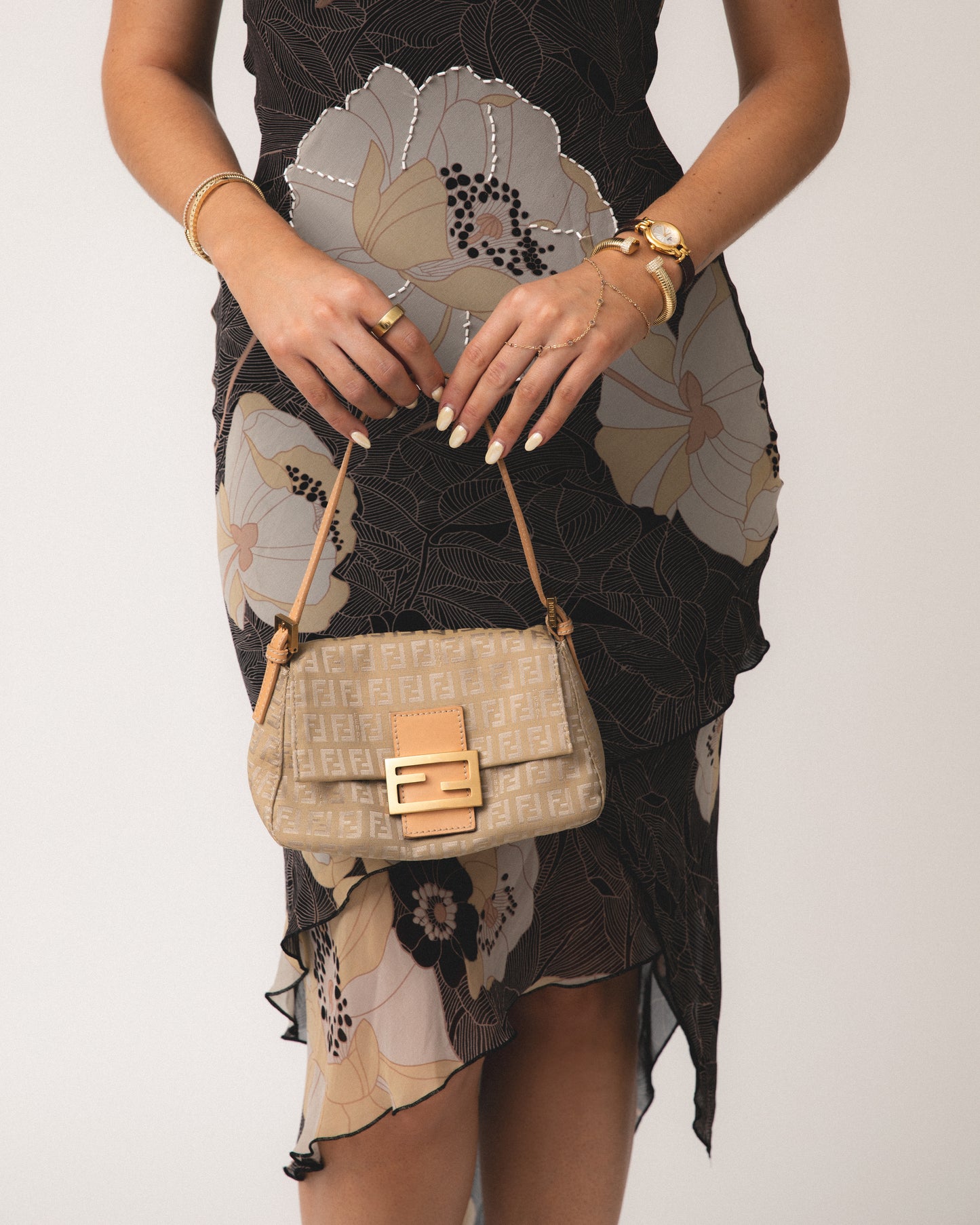 Fendi Mini Mamma Zucchino Baguette GHW