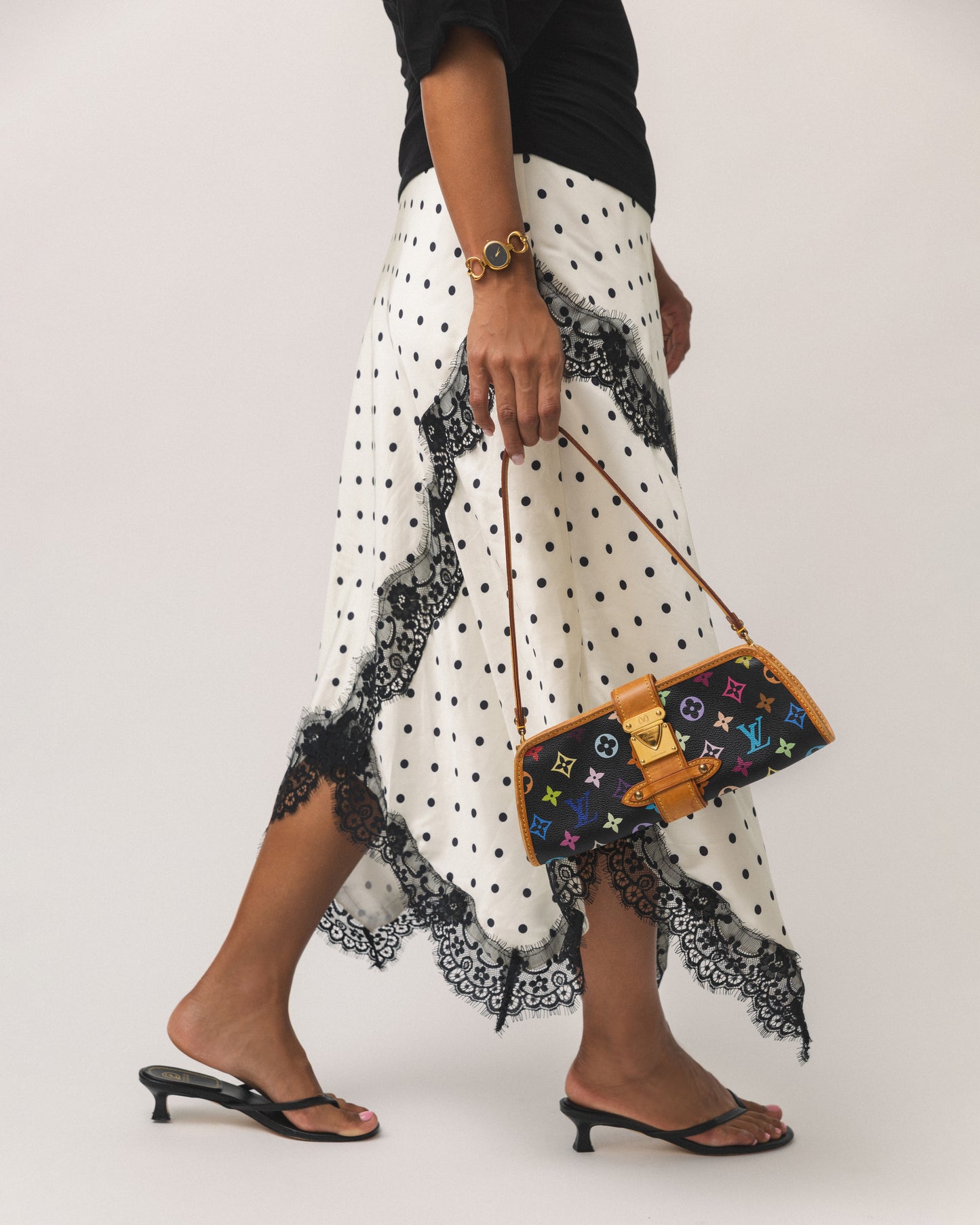 RARE Louis Vuitton x Takashi Murakami Multicolor Shirley Bag
