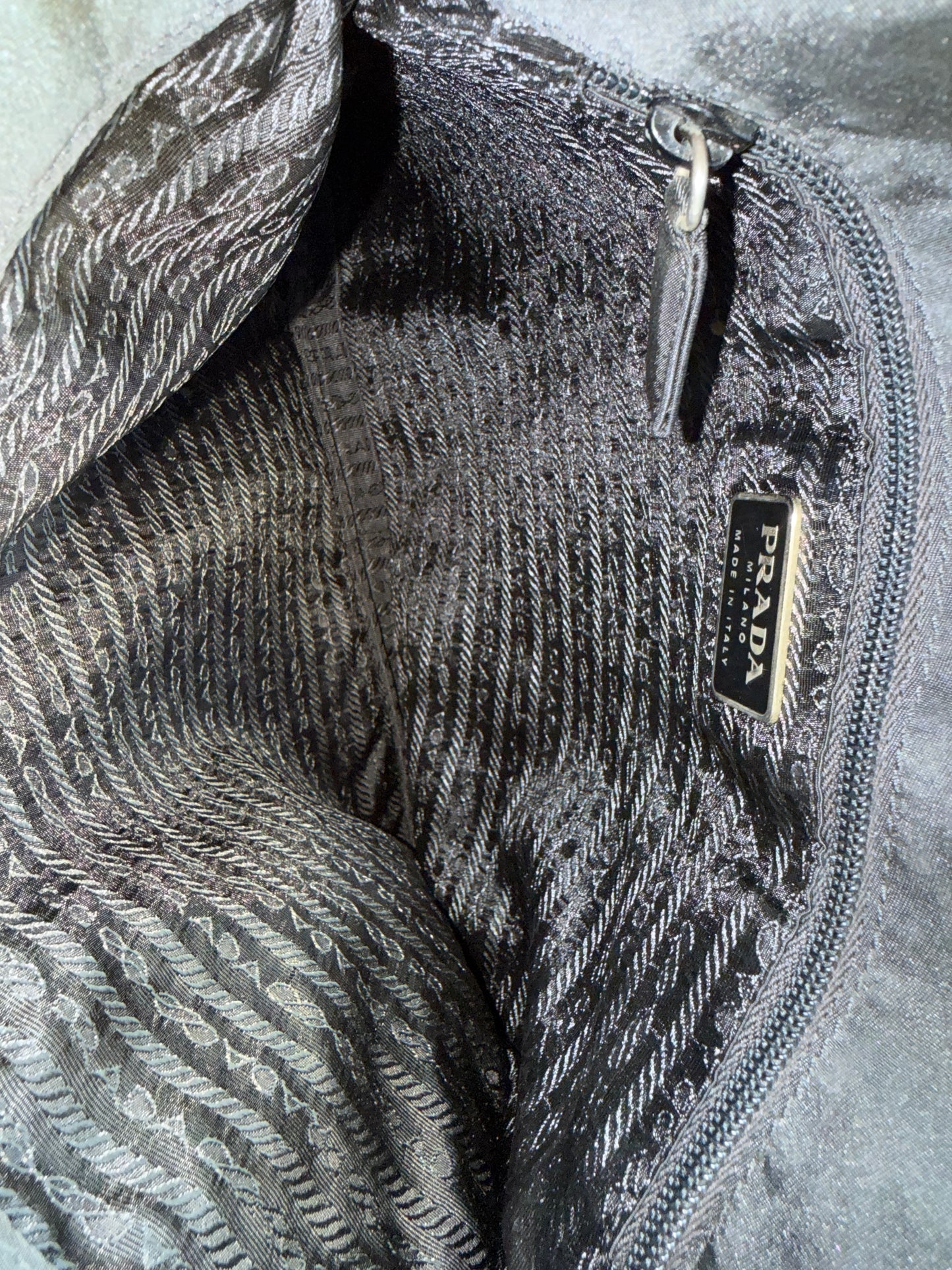 Prada Nylon Bag with Silver Handle