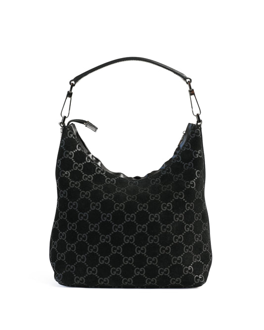 Gucci Tom Ford Hook Black Suede Bag