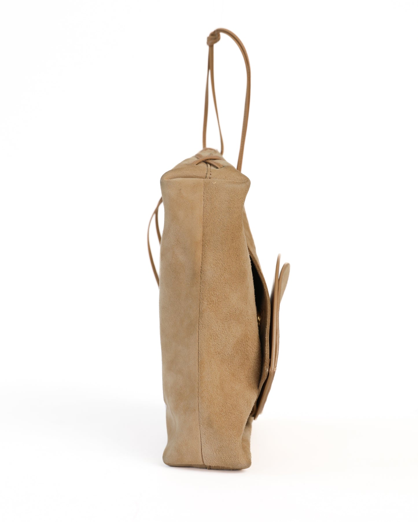 Gucci Beige Suede Heart Bag