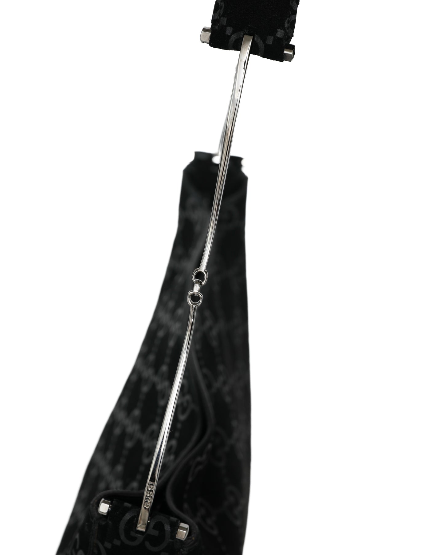 RARE Gucci Tom Ford Slim Horsebit Black Suede Hobo Bag